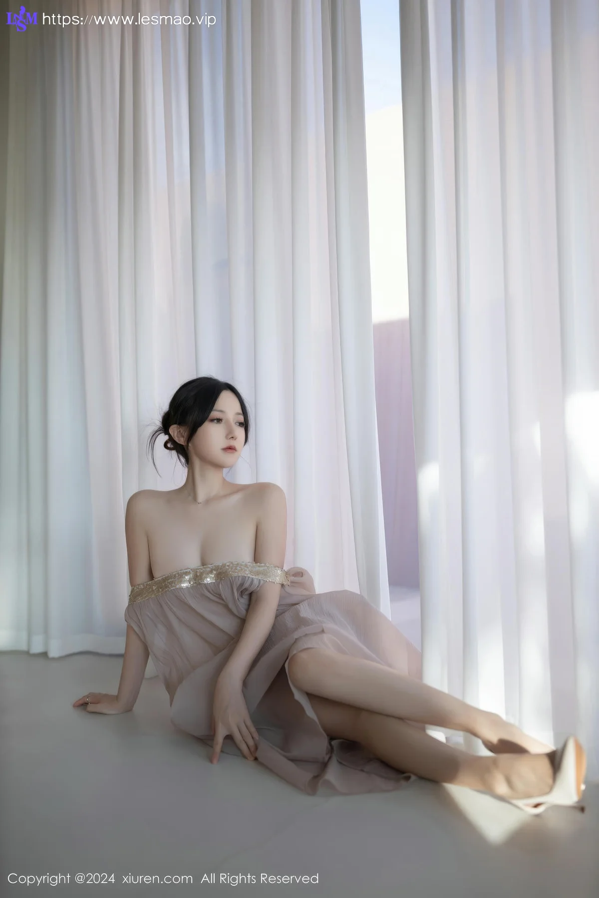 XiuRen 秀人 No.9492 鱼子酱Fish 透视纱裙香肩美女 - 66