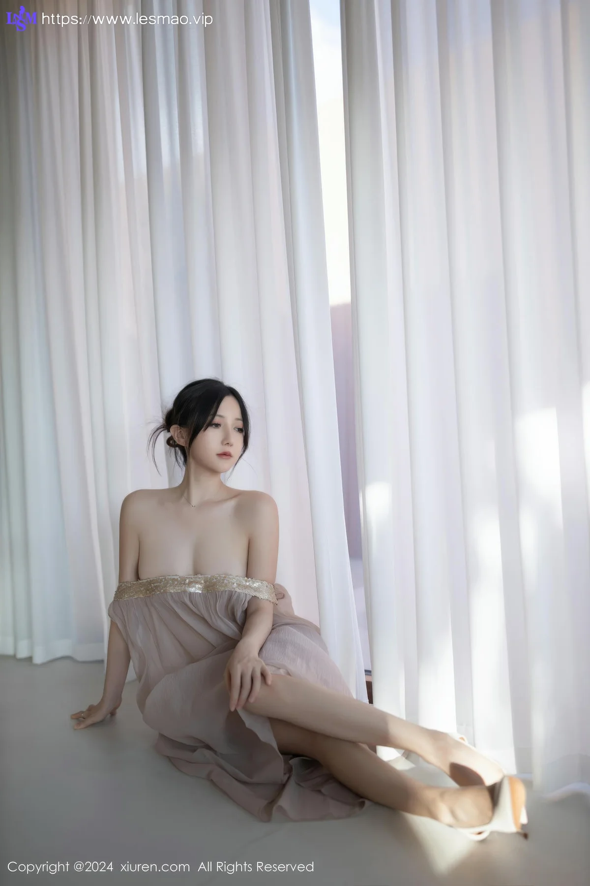 XiuRen 秀人 No.9492 鱼子酱Fish 透视纱裙香肩美女 - 67