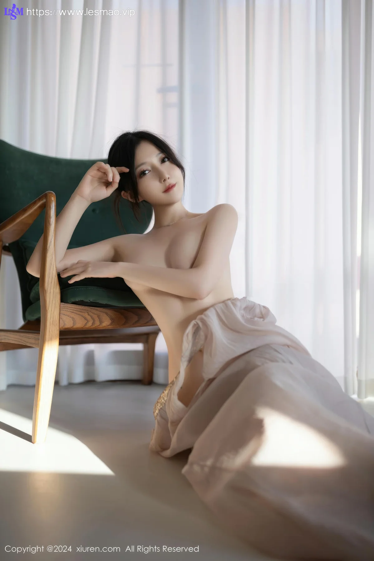 XiuRen 秀人 No.9492 鱼子酱Fish 透视纱裙香肩美女 - 73