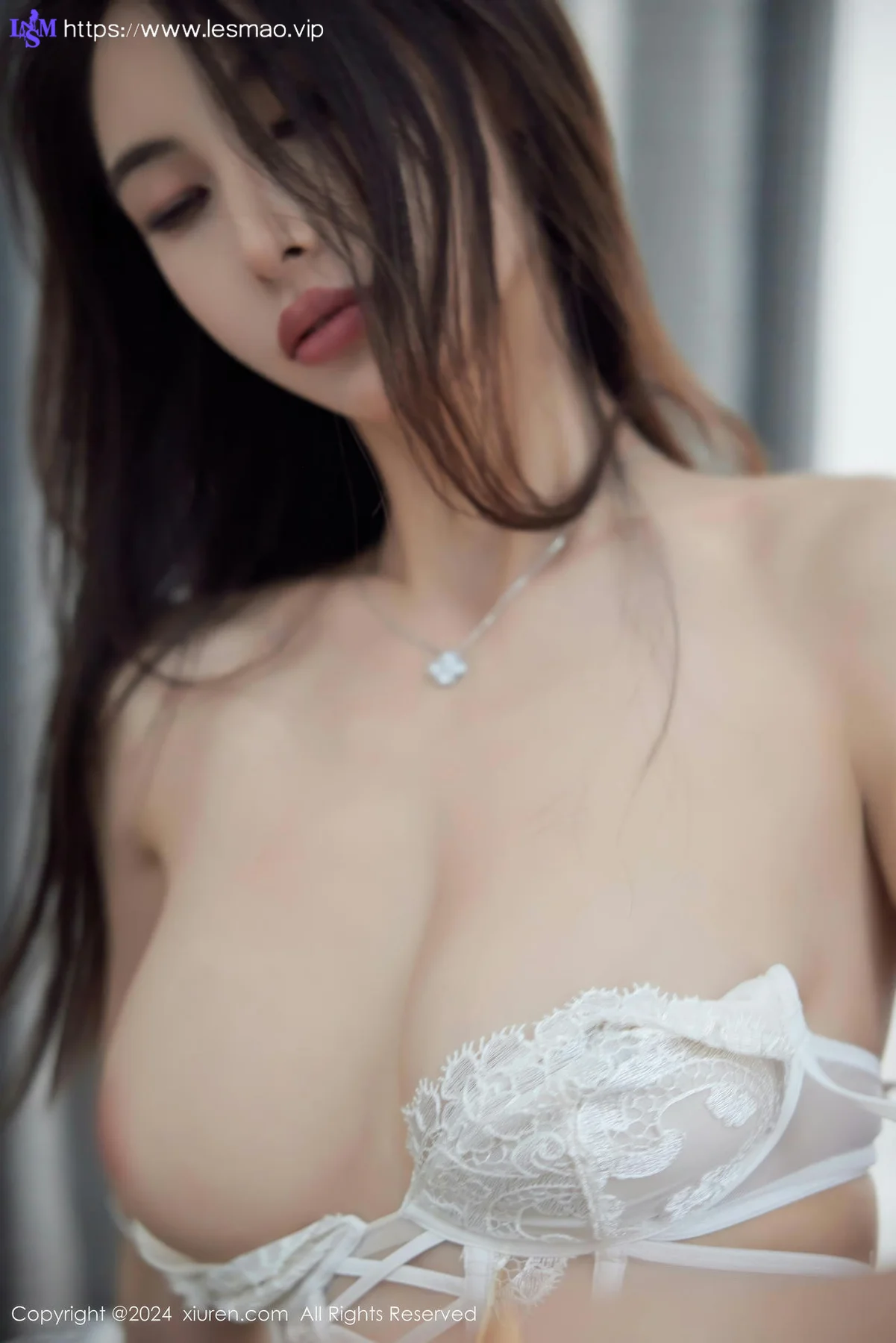 XiuRen 秀人 No.9498 lingyu69 香肩白丝美乳 - 51
