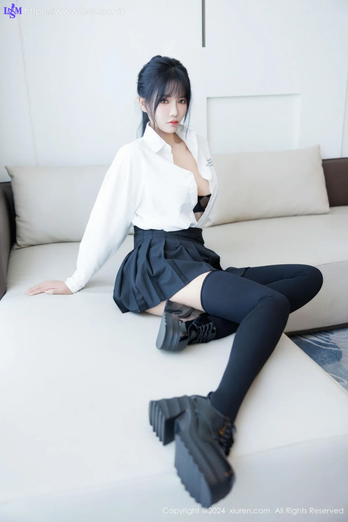 XiuRen 秀人 No.9505 娜比 酥胸美腿内衣私房 - 57