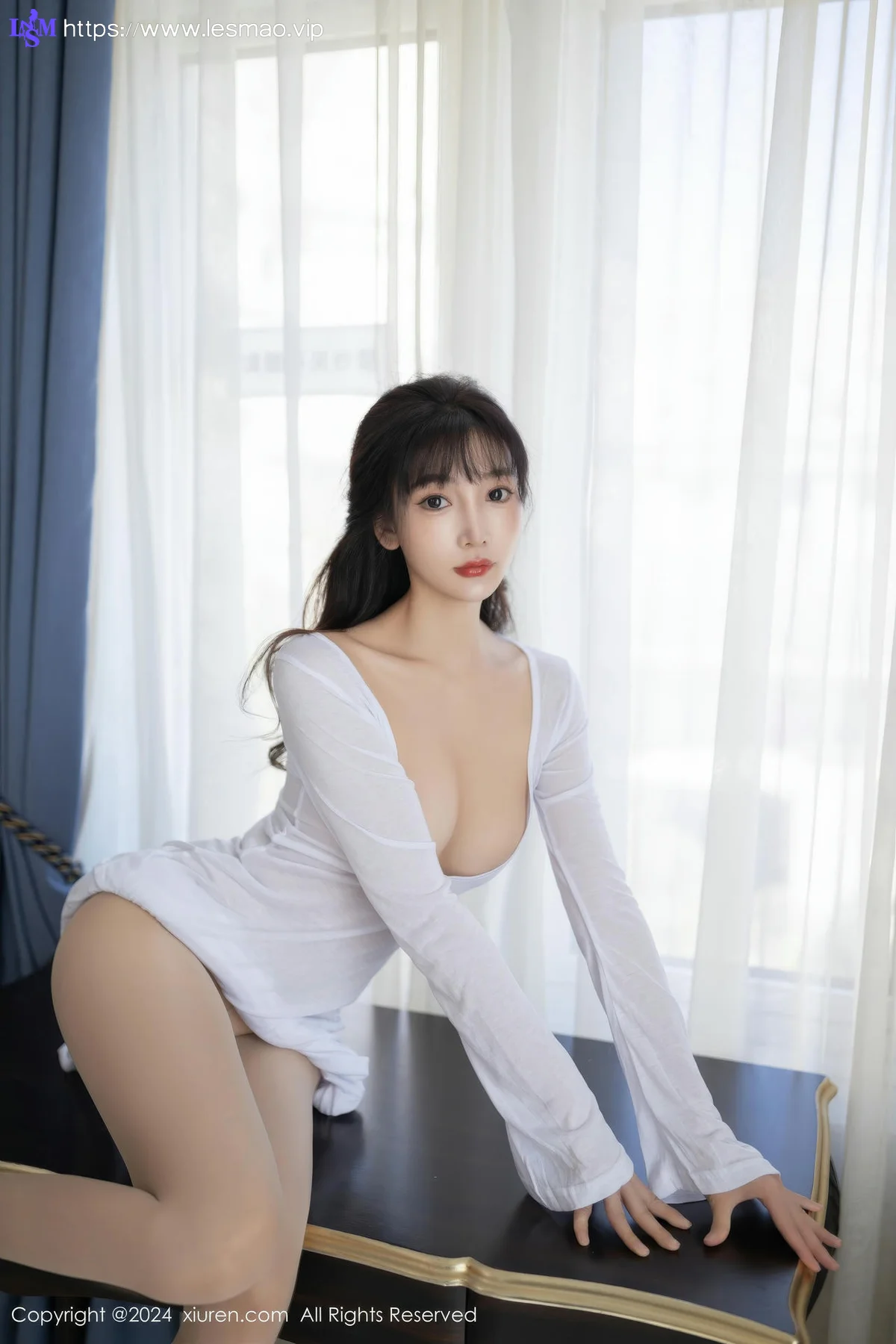 XiuRen 秀人 No.9521 陆萱萱 玉体透视白裙 - 24