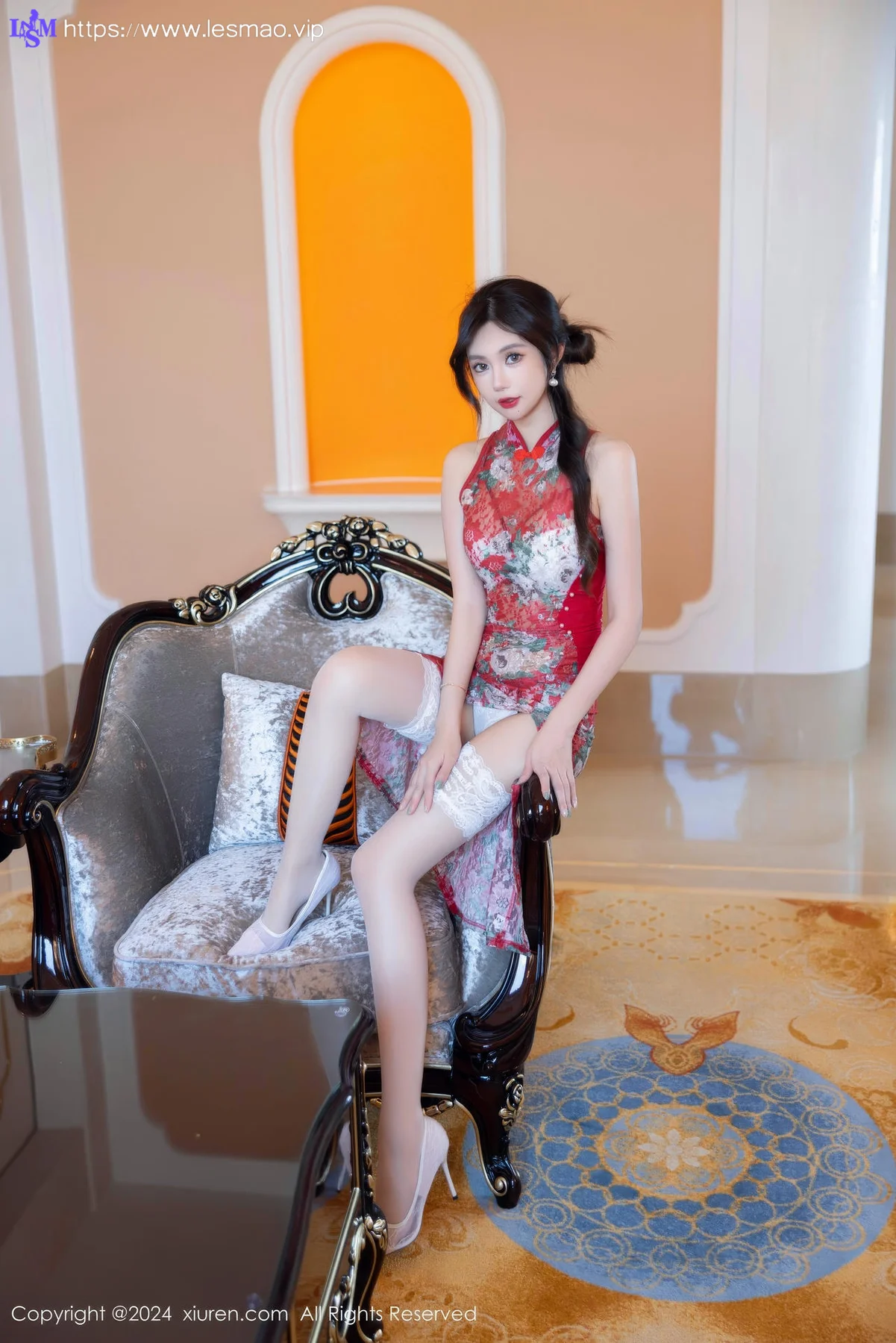 XiuRen 秀人 No.9529 绮里嘉ula 旗袍妩媚身姿 - 15
