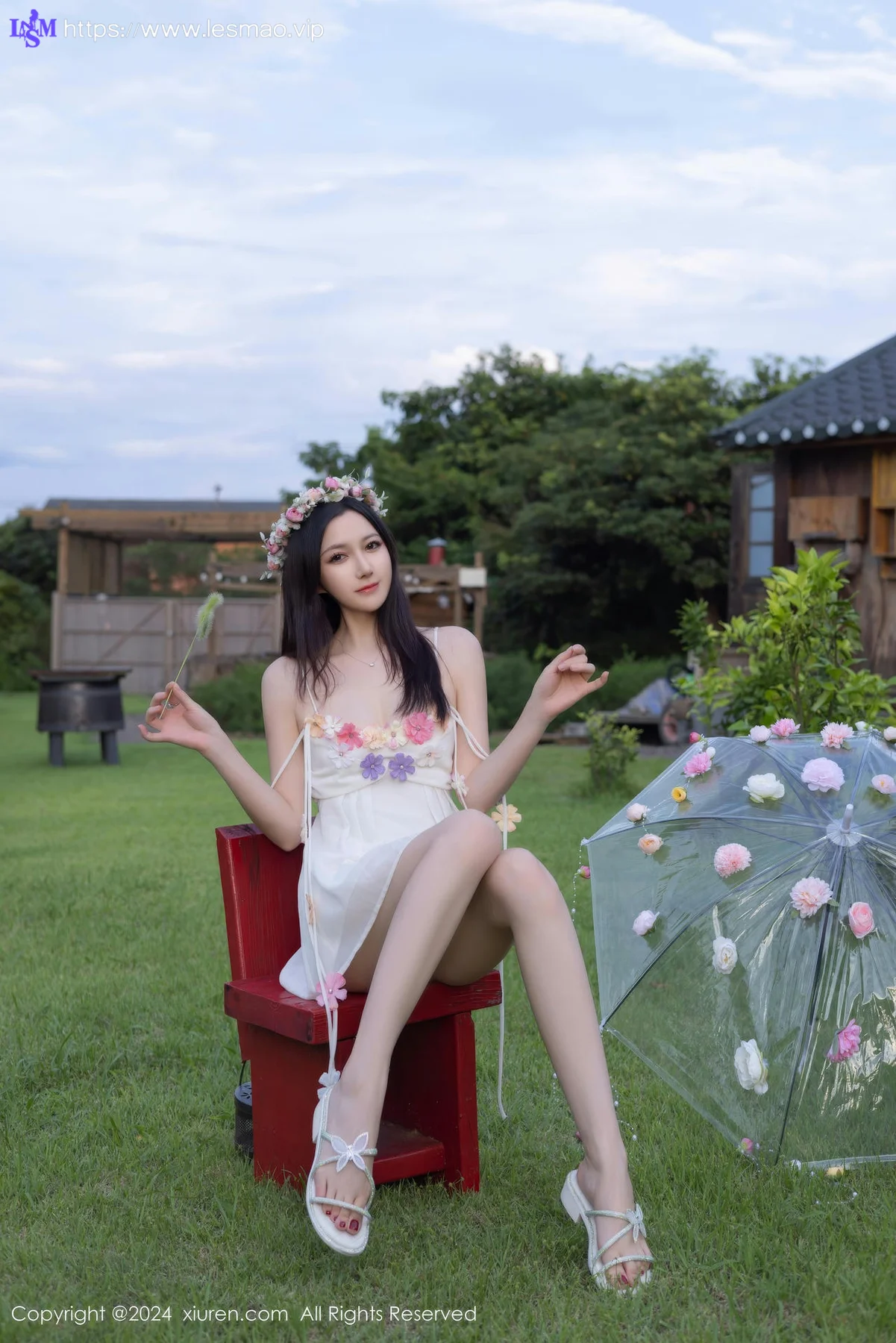XiuRen 秀人 No.9531 鱼子酱Fish 香肩美裙写真 - 59