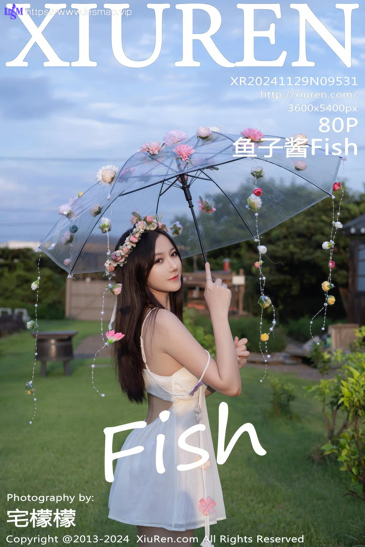 XiuRen 秀人 No.9531 鱼子酱Fish 香肩美裙写真 - 81
