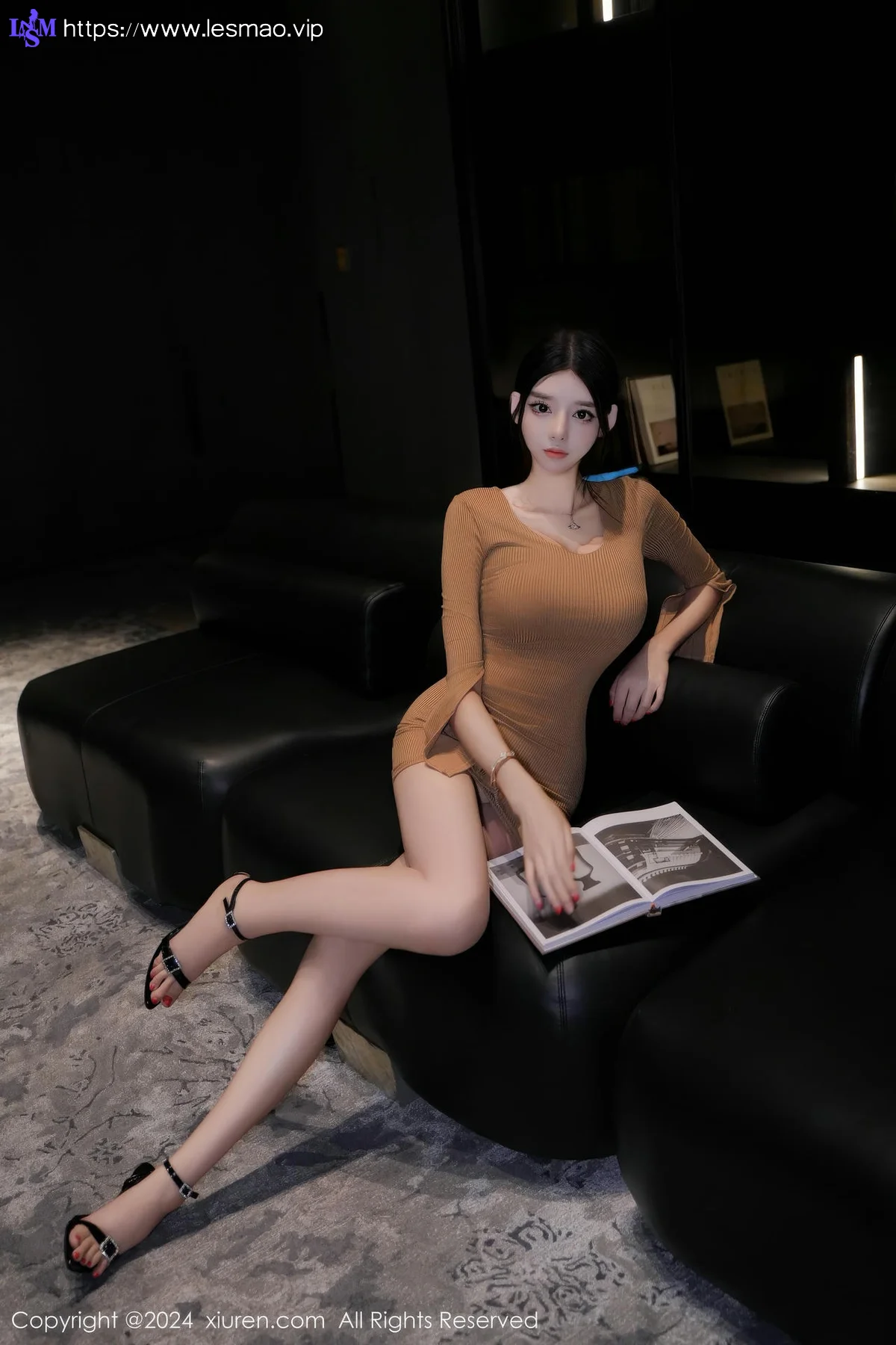 XiuRen 秀人 No.9544 果茶姐姐 翘臀吊袜长腿美女 - 52