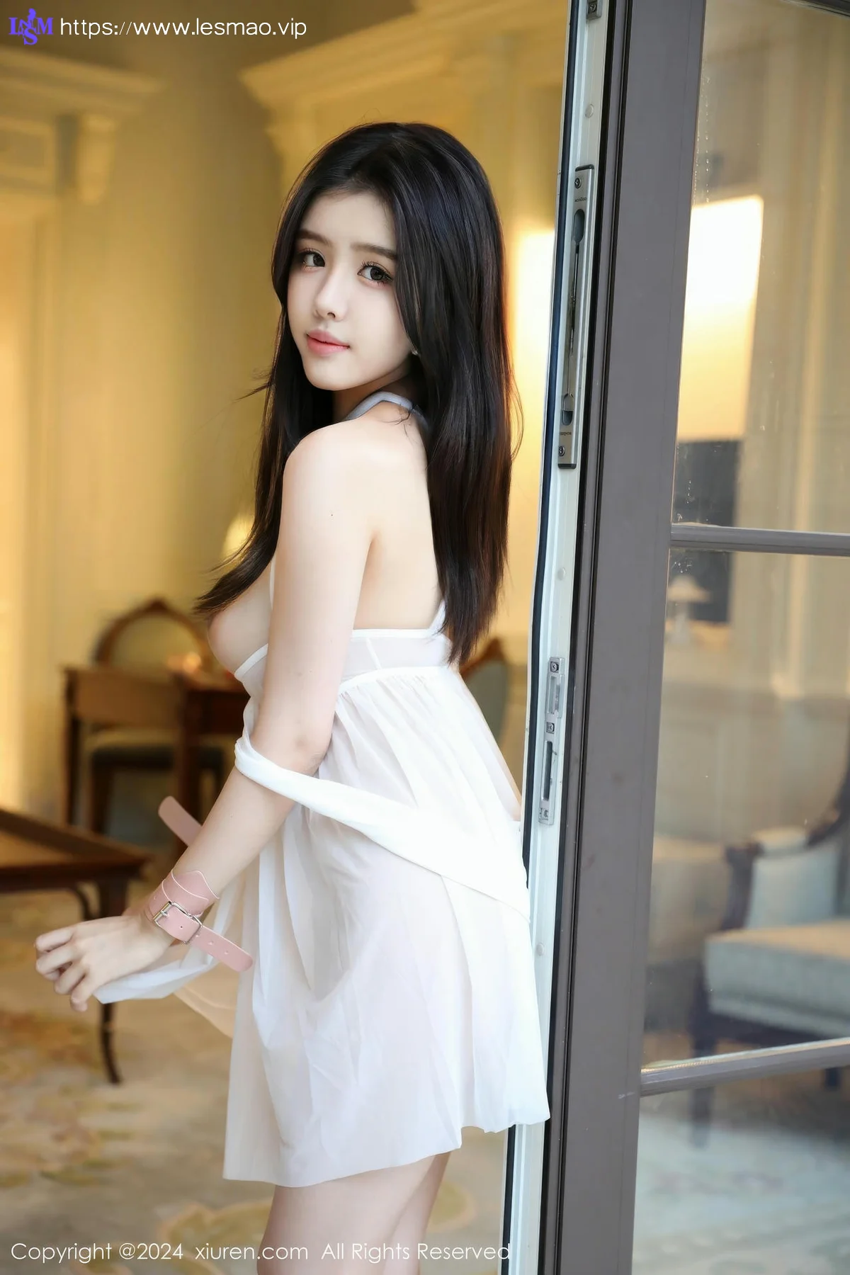 XiuRen 秀人 No.9563 唐翩翩 美足透视白纱裙 - 76