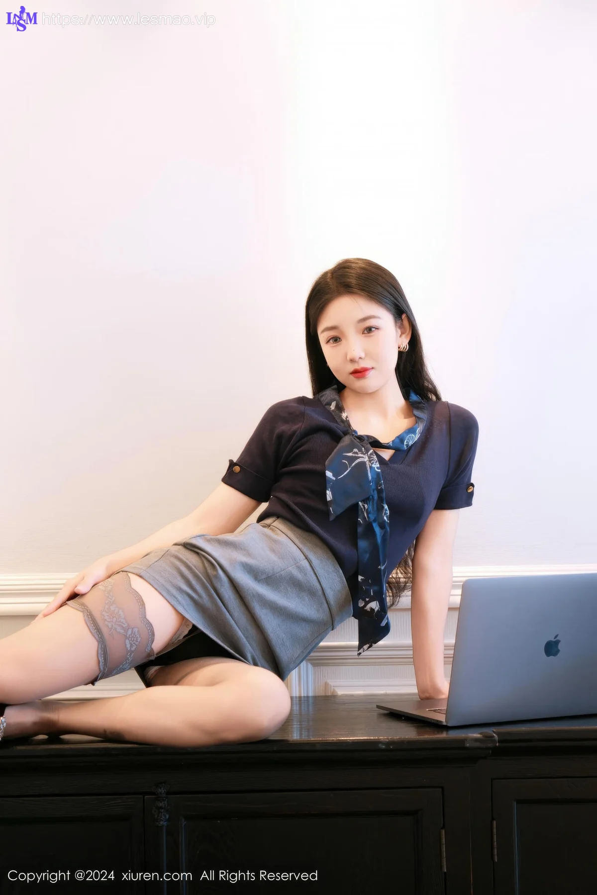 XiuRen 秀人 No.9580 希恬儿 生感灰色丝袜 - 15