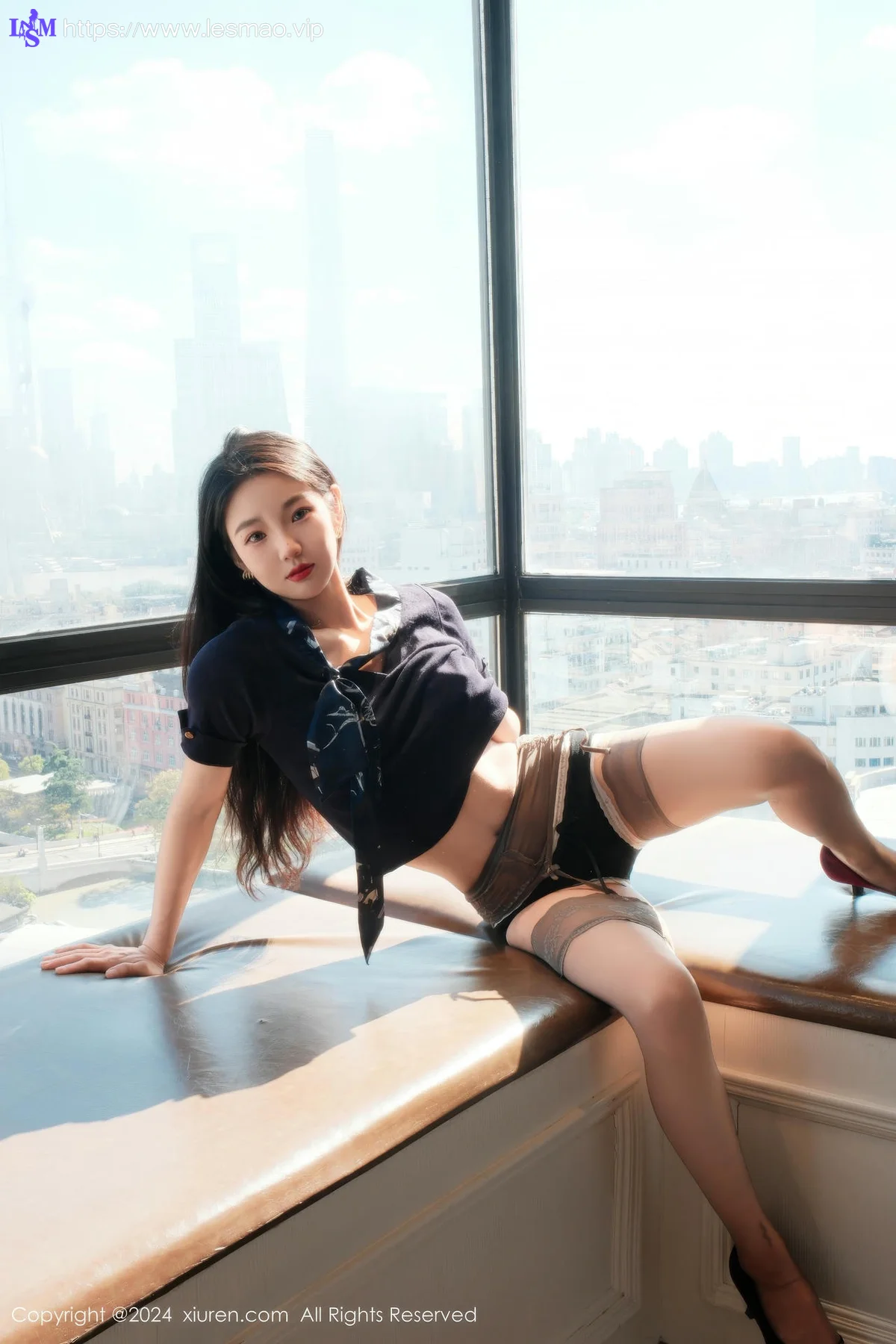 XiuRen 秀人 No.9580 希恬儿 生感灰色丝袜 - 27