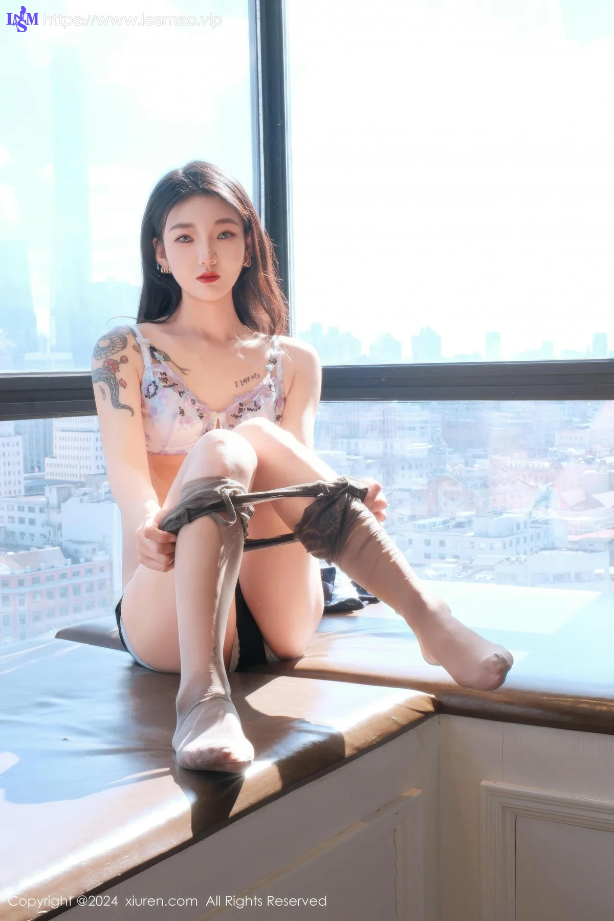 XiuRen 秀人 No.9580 希恬儿 生感灰色丝袜 - 30
