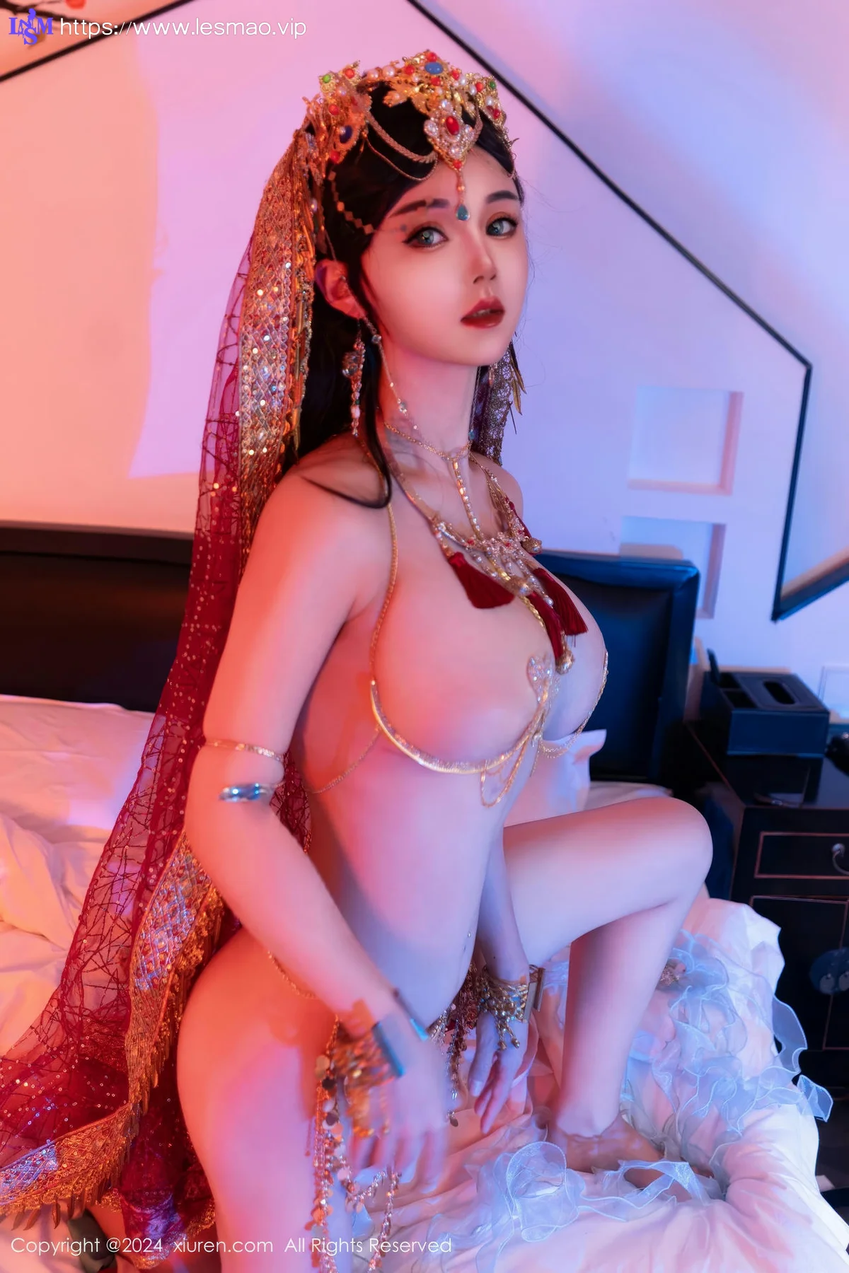XiuRen 秀人 No.9585 不吃冰淇淋 新人异域风情芭比娃娃 - 55