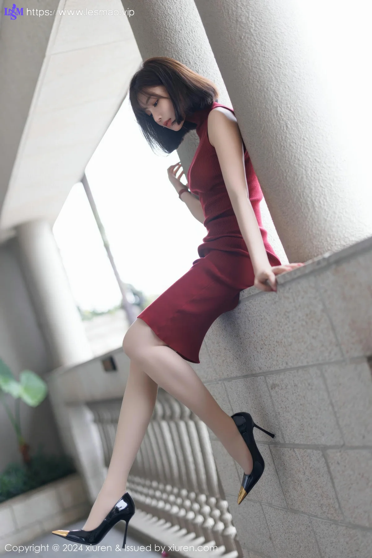 XiuRen 秀人 No.9589 徐莉芝Booty 红色连身裙 - 29