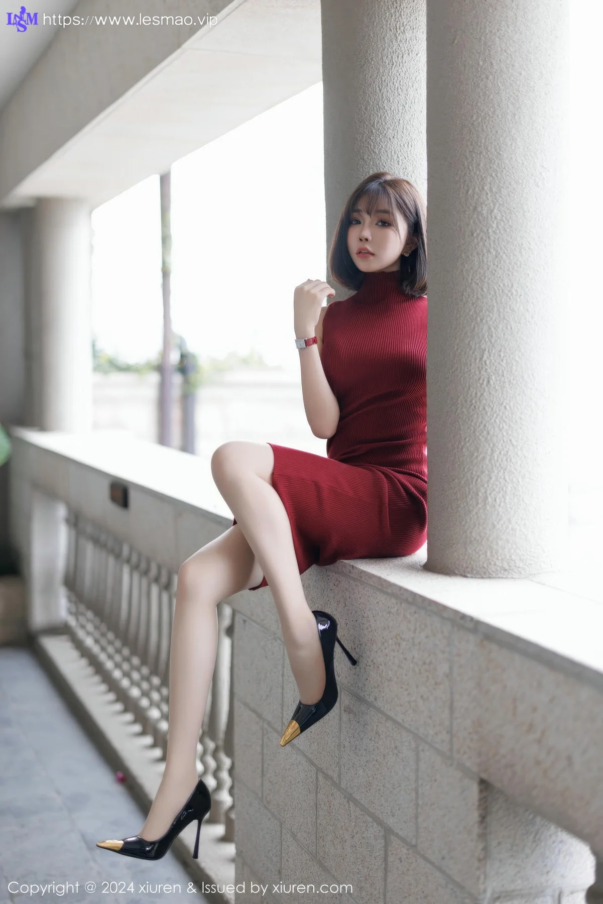 XiuRen 秀人 No.9589 徐莉芝Booty 红色连身裙 - 30