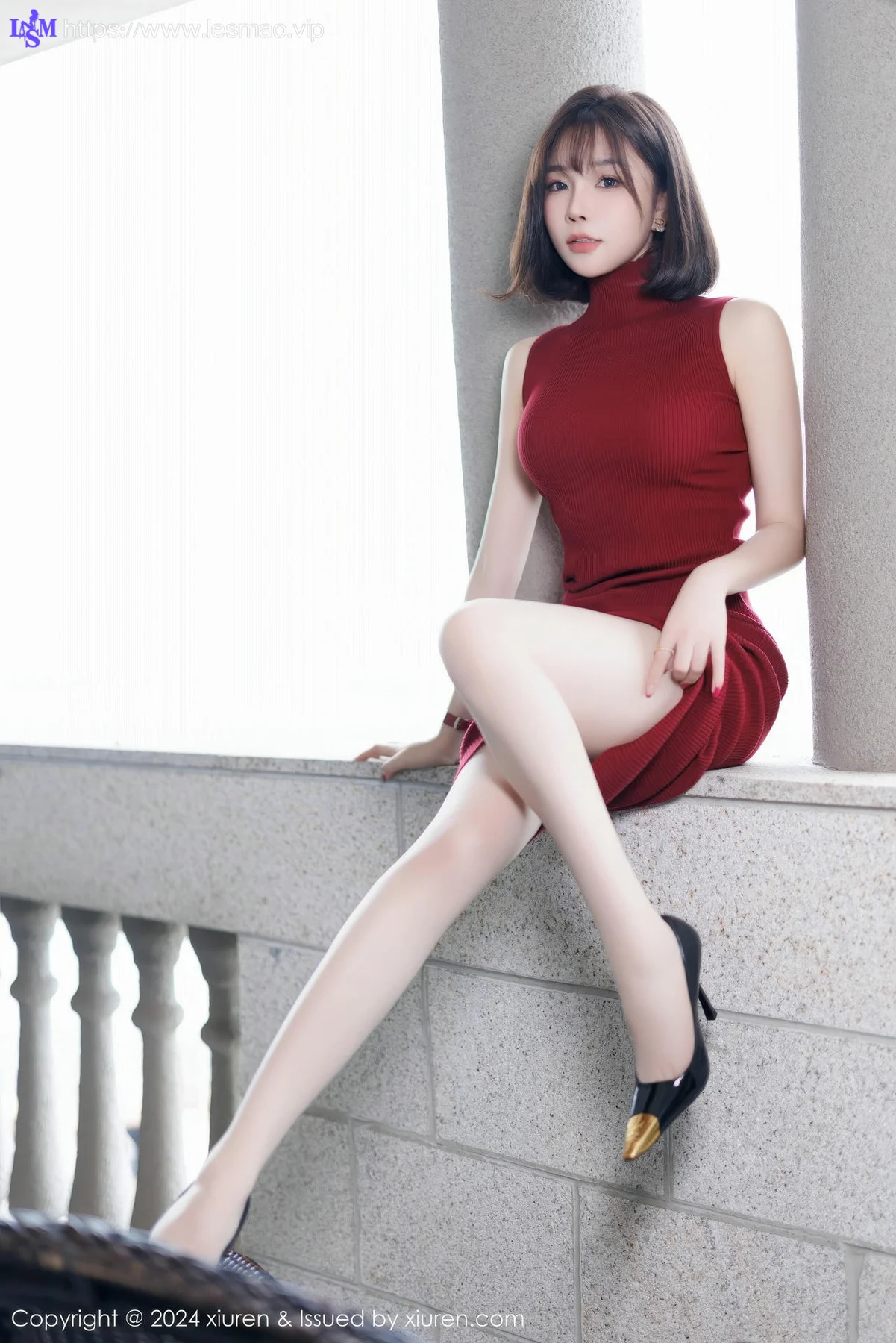 XiuRen 秀人 No.9589 徐莉芝Booty 红色连身裙 - 32