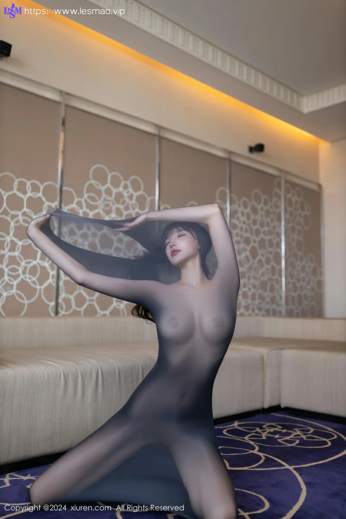 XiuRen 秀人 No.9590 陆萱萱 玉体连体丝袜若隐若现 - 39