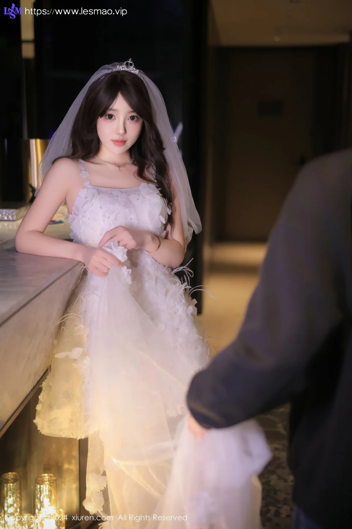 XiuRen 秀人 No.9601 桃妖夭 白色婚纱写真 - 19