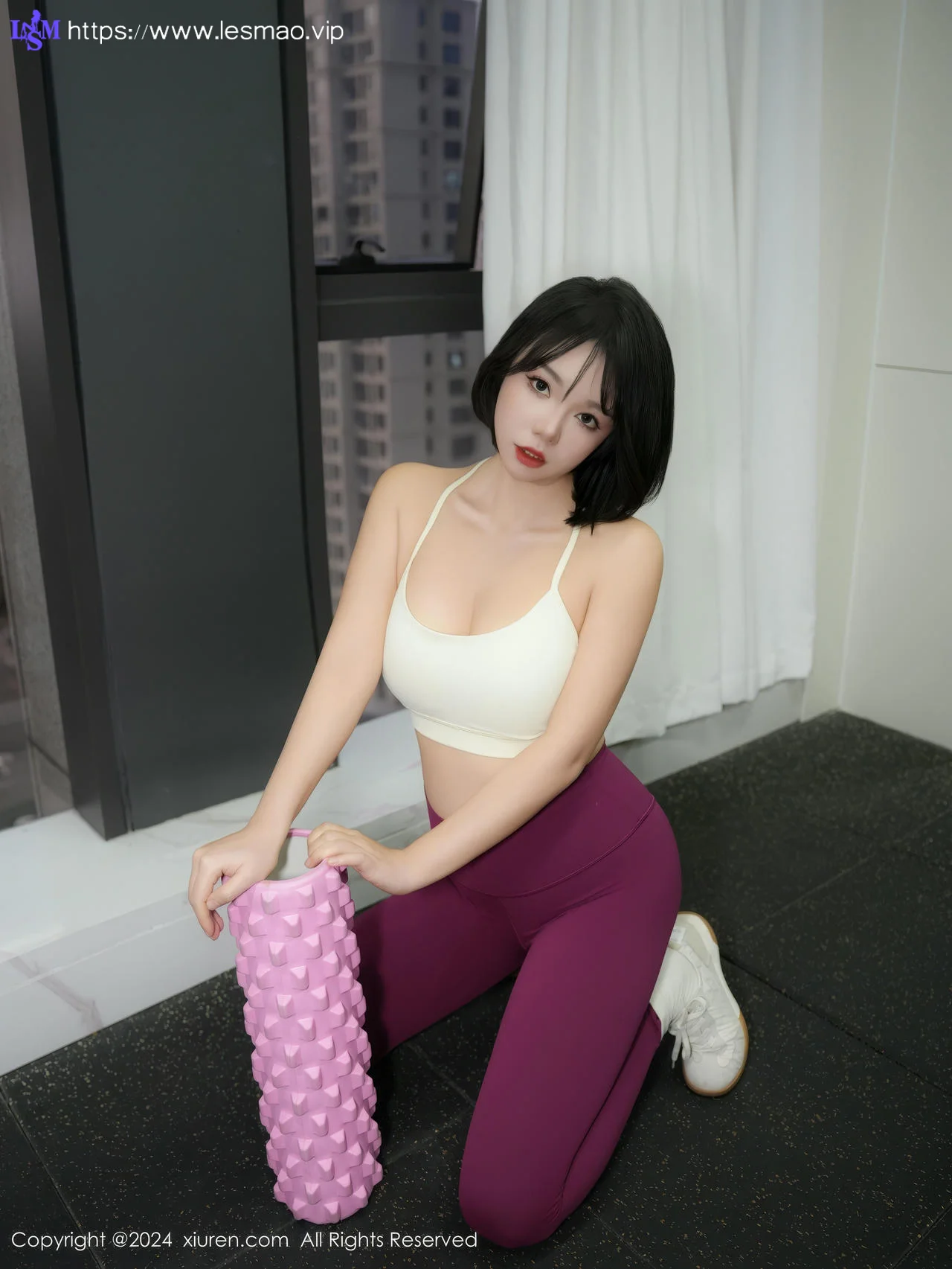 XiuRen 秀人 No.9603 桃色奶酪  健身房辣妹 - 15