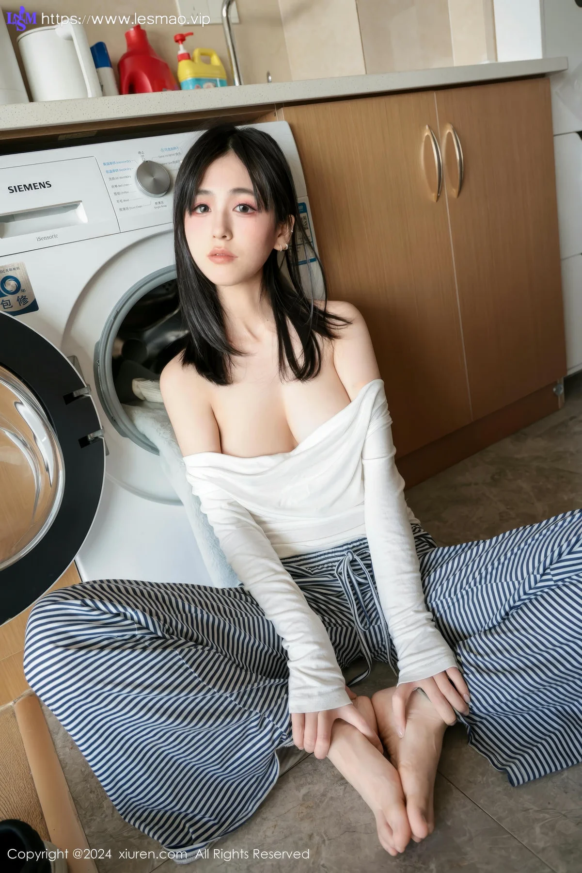 XiuRen 秀人 No.9605 奶芙乔乔 玉体翘臀黑丝 - 48