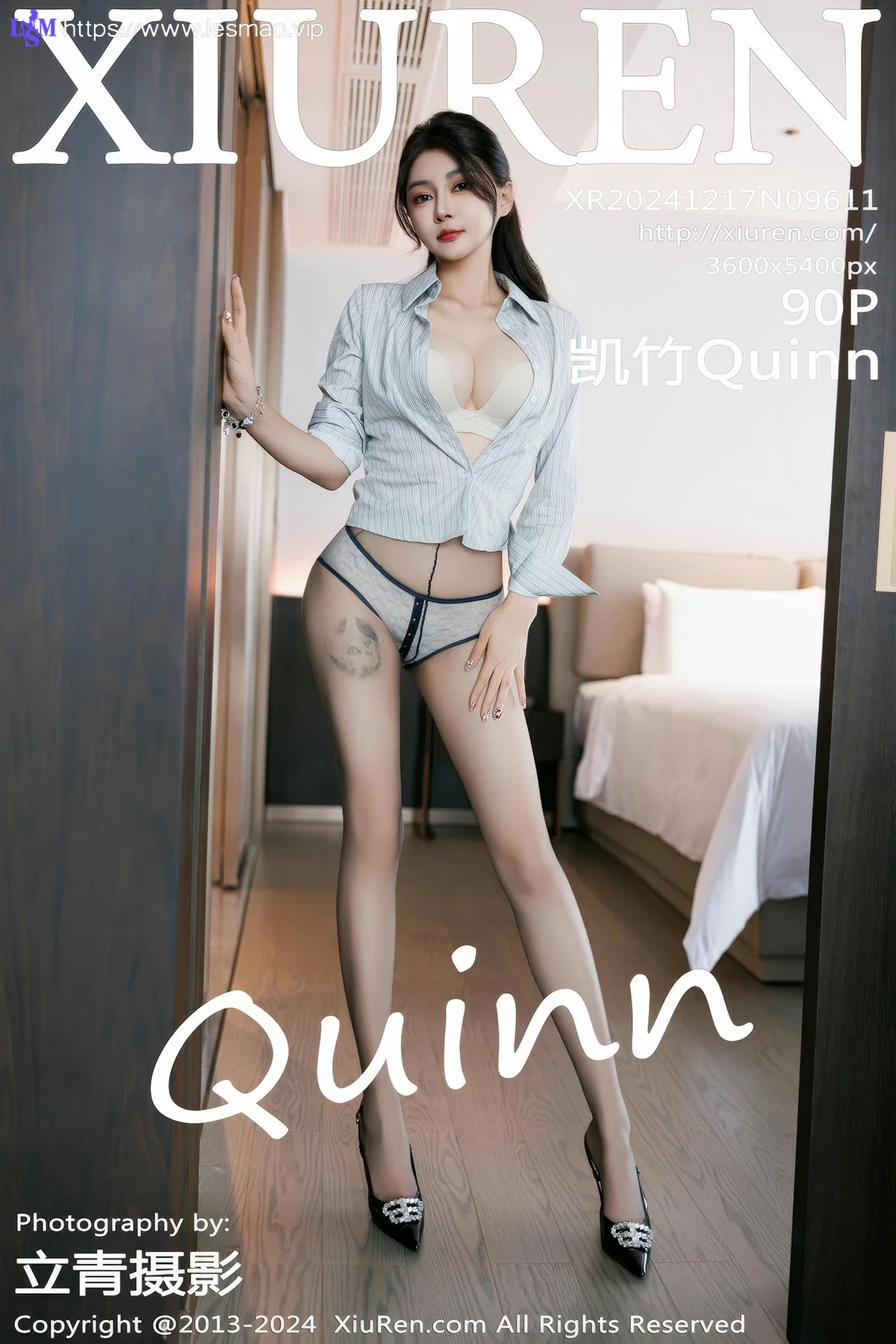 XiuRen 秀人 No.9611 凯竹 办公ol黑丝高跟 - 91