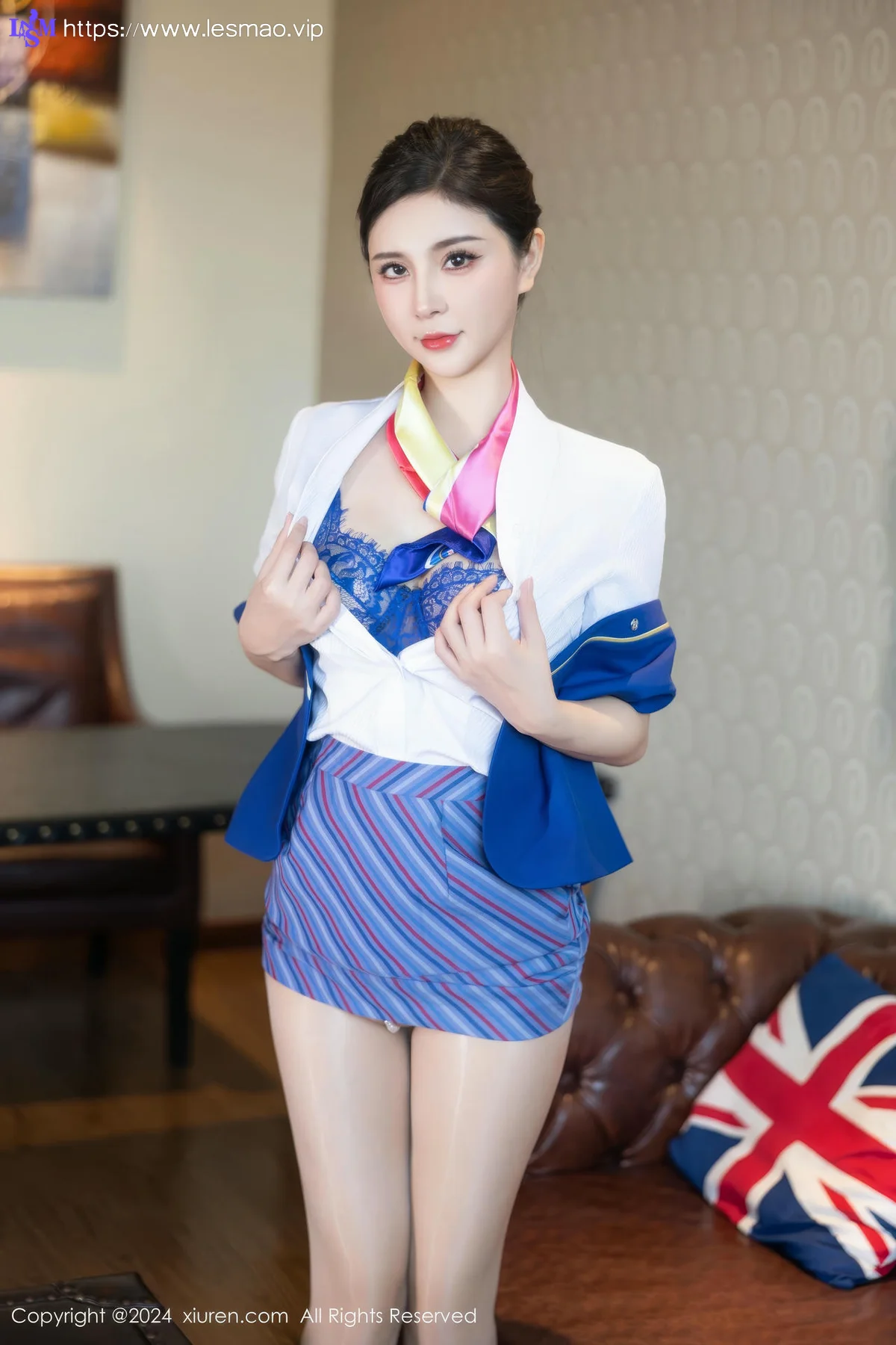 XiuRen 秀人 No.9612 小蛮妖Yummy 空姐制服写真 - 22