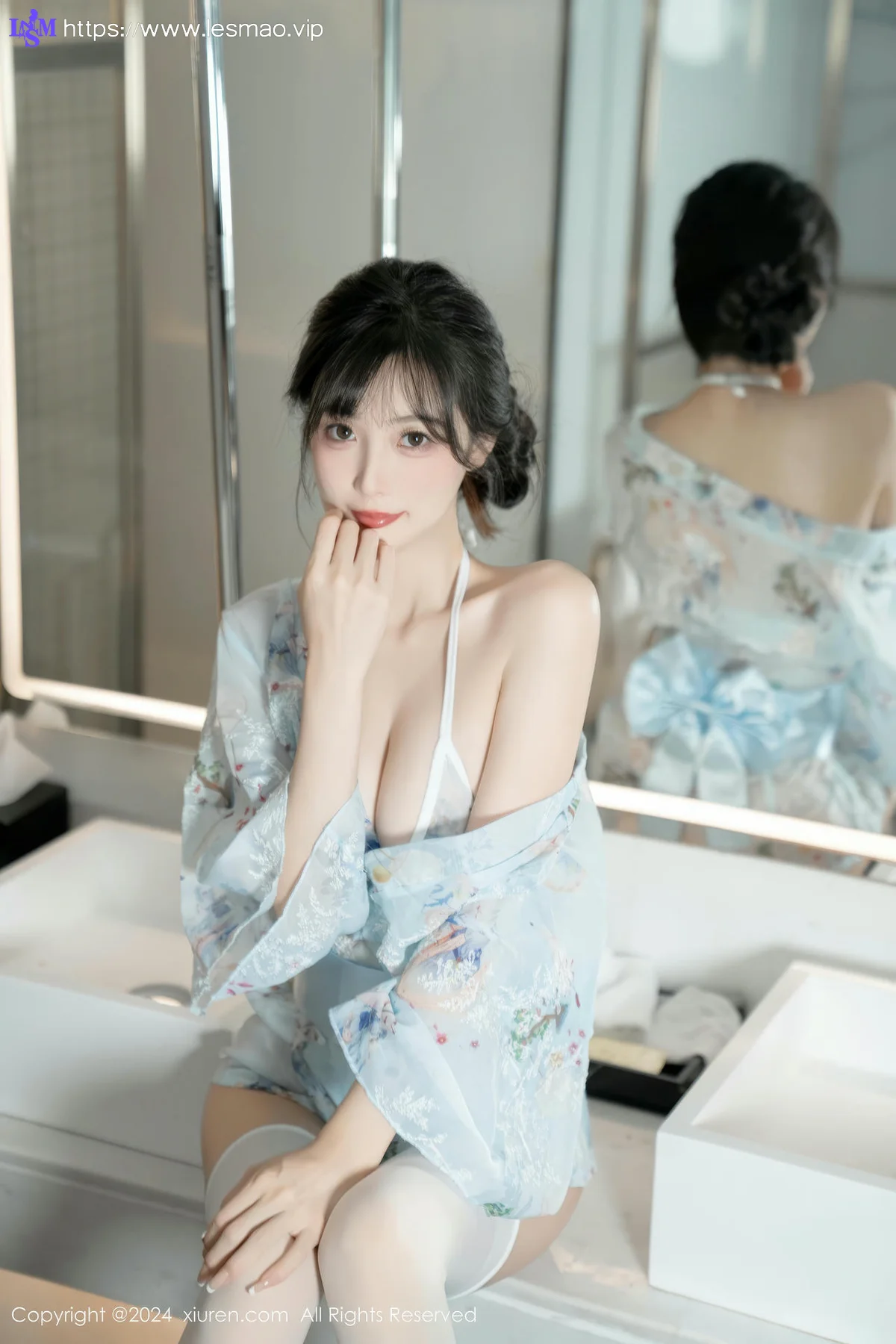 XiuRen 秀人 No.9632 林星阑 浴缸白丝睡衣私房 - 17