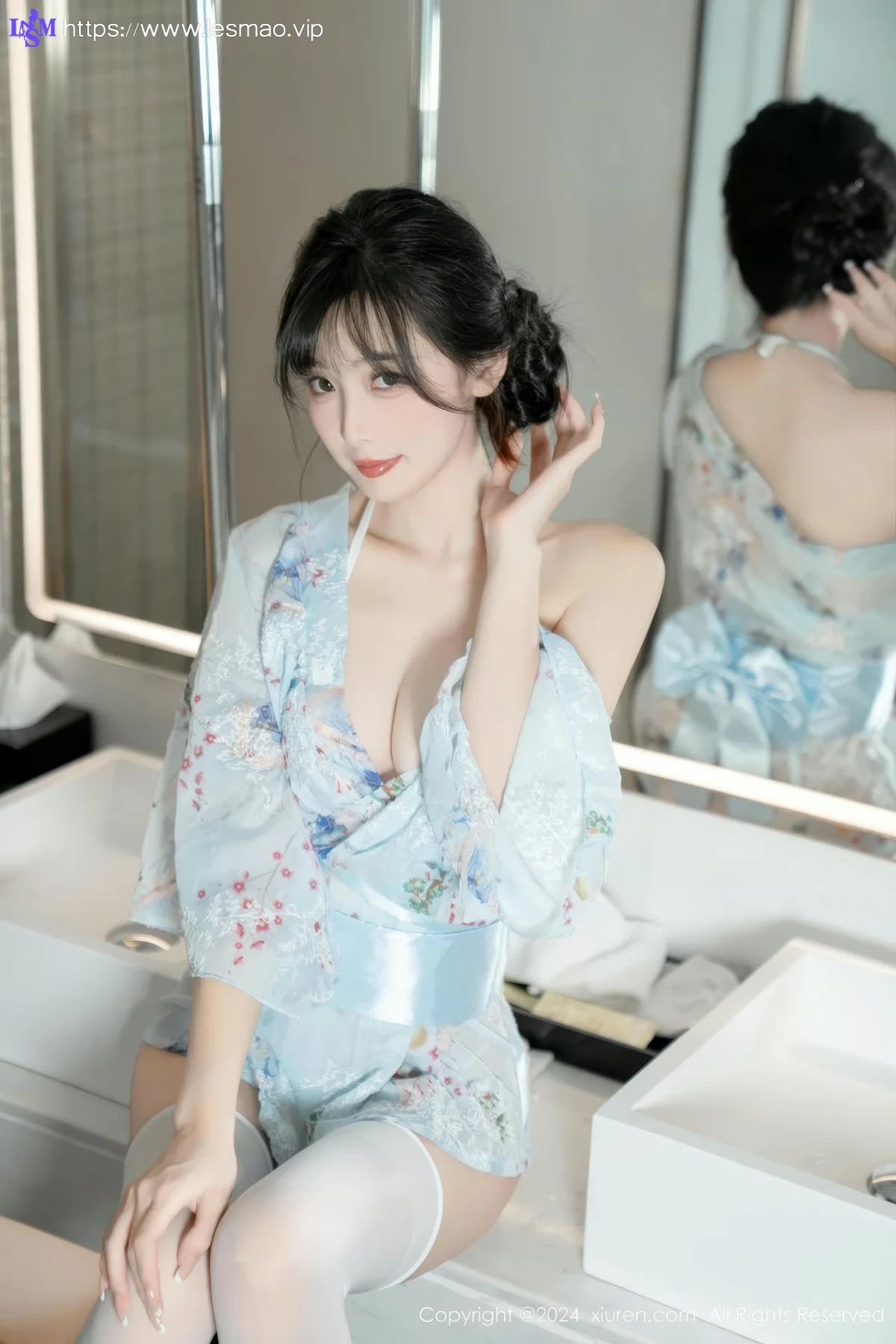 XiuRen 秀人 No.9632 林星阑 浴缸白丝睡衣私房 - 19