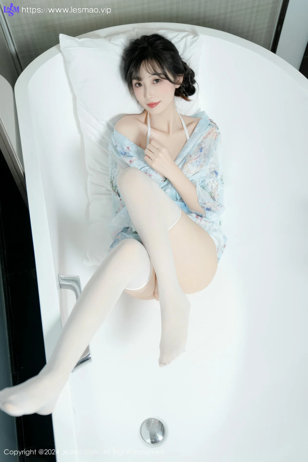 XiuRen 秀人 No.9632 林星阑 浴缸白丝睡衣私房 - 29