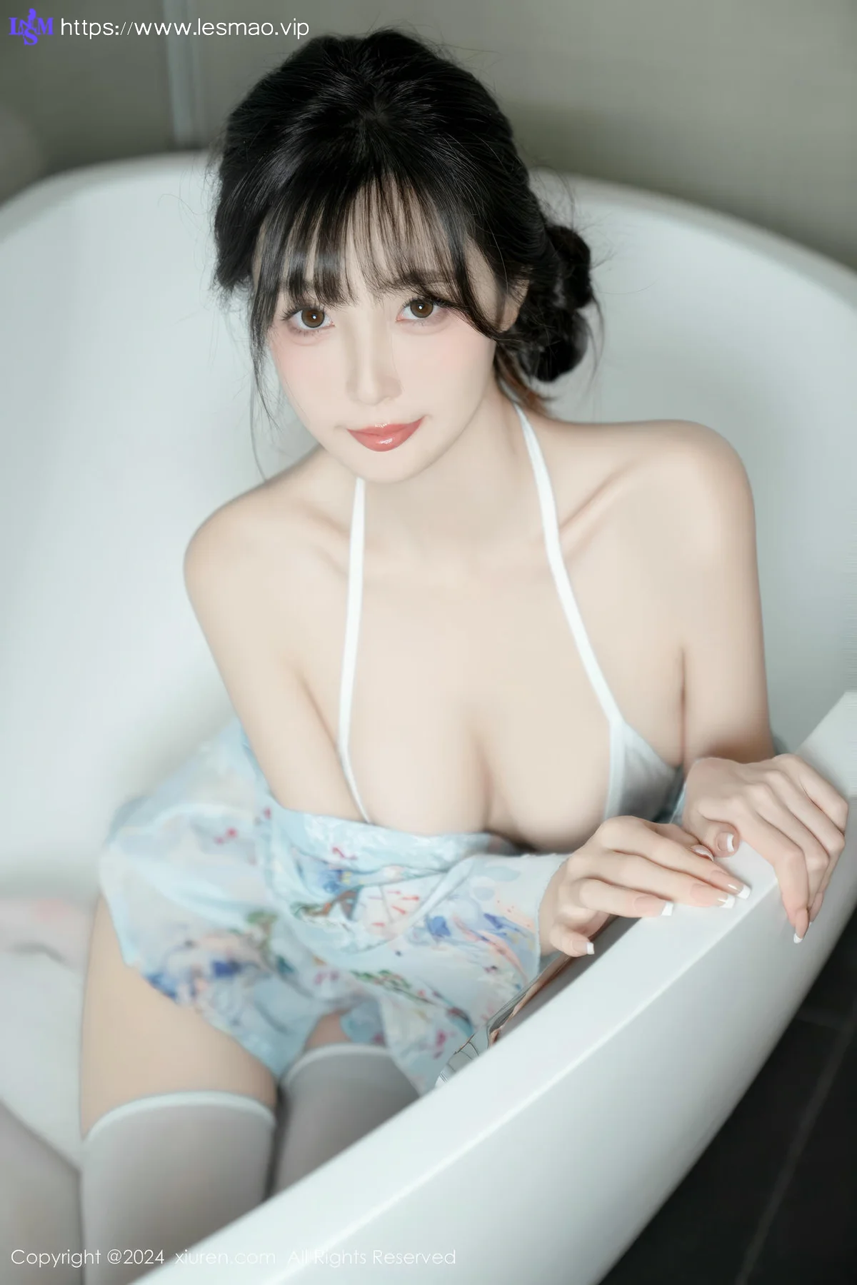 XiuRen 秀人 No.9632 林星阑 浴缸白丝睡衣私房 - 56