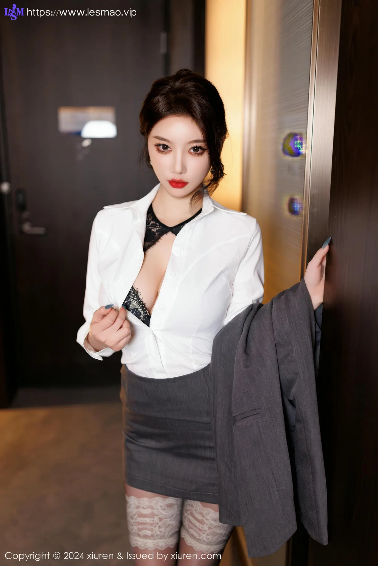 XiuRen 秀人 No.9634 杨晨晨Yome 车库ol制服 - 20