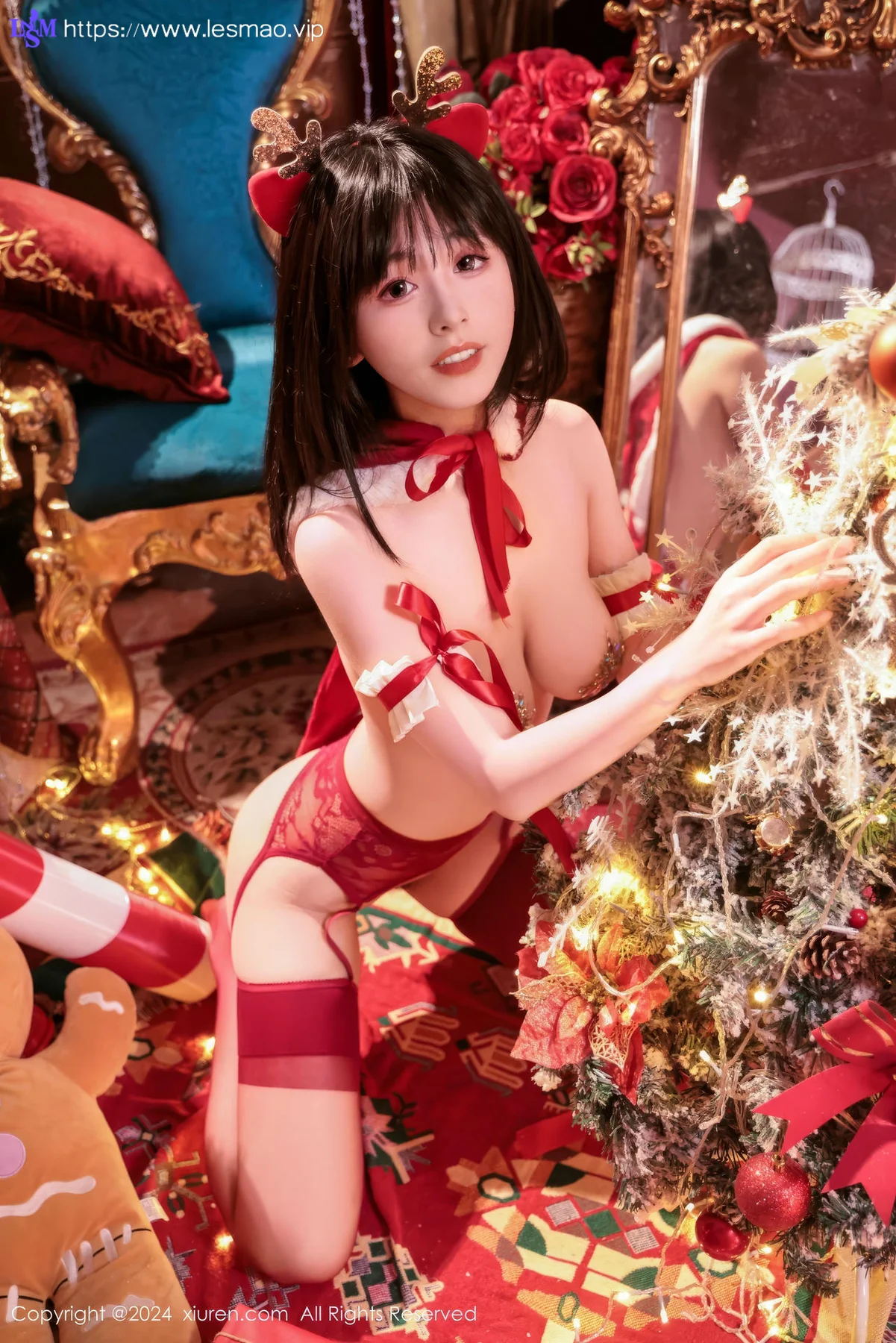 XiuRen 秀人 No.9642 奶芙乔乔节日写真爆乳 - 29