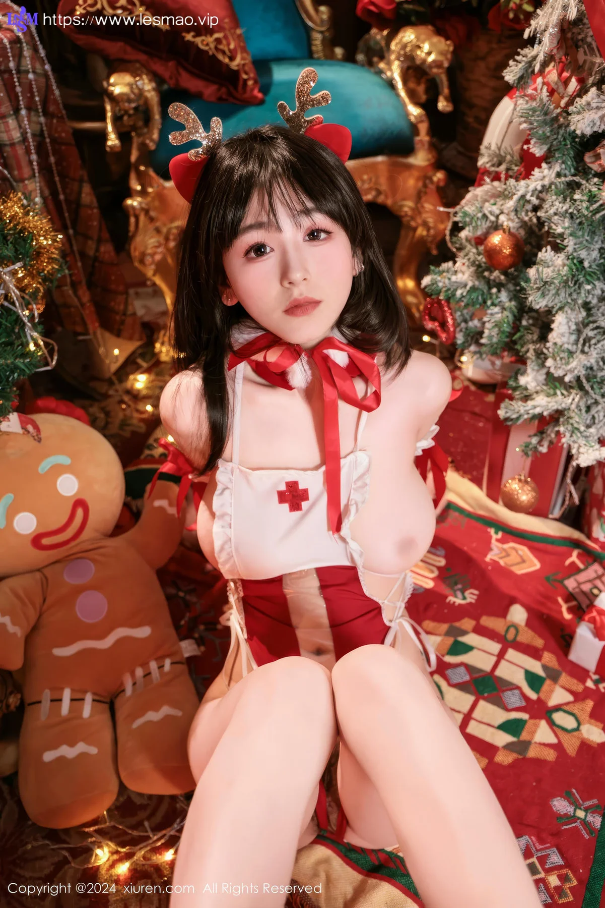 XiuRen 秀人 No.9642 奶芙乔乔节日写真爆乳 - 42