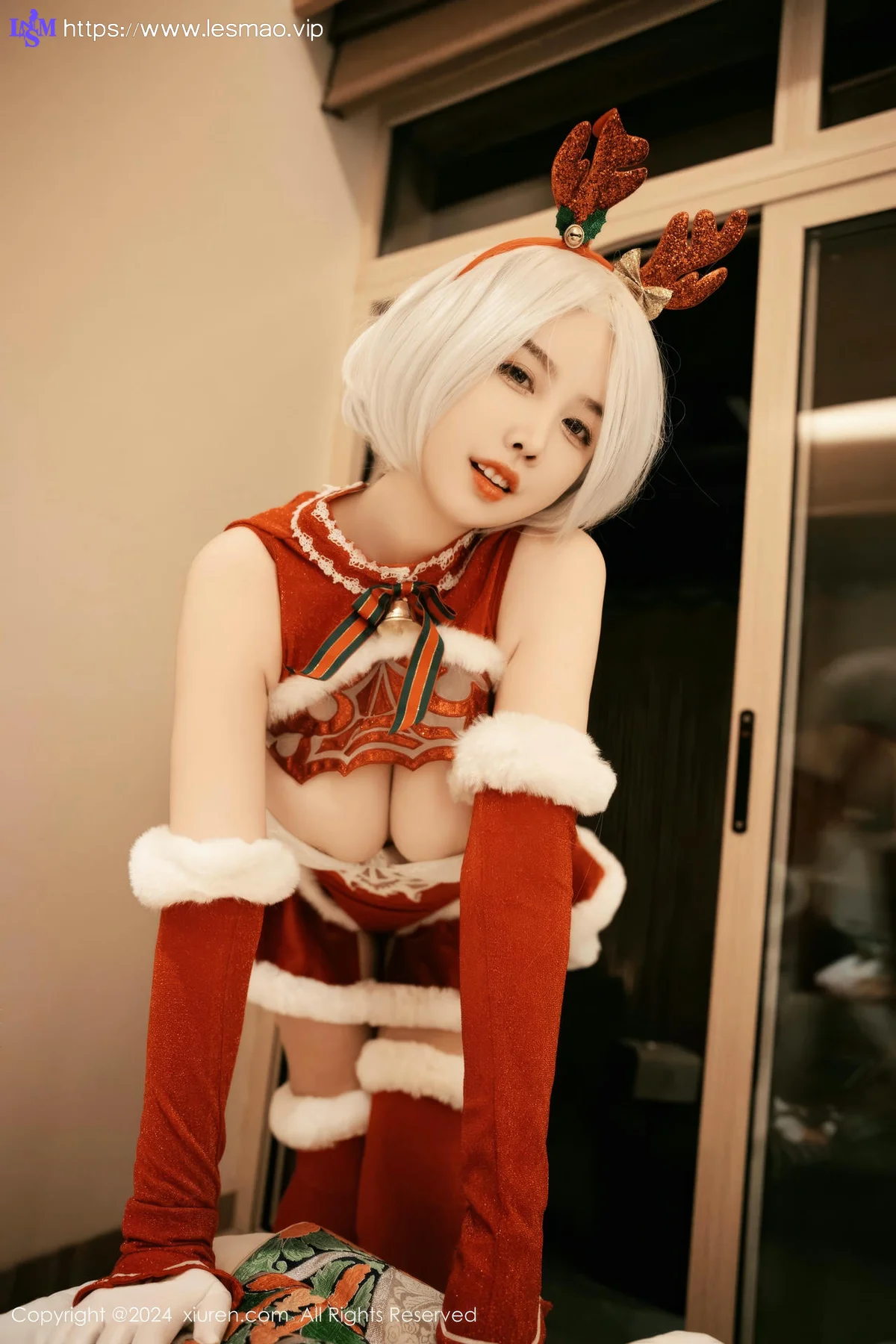 XiuRen 秀人 No.9660 樱桃小犊子 萝莉cos制服爆乳 - 11