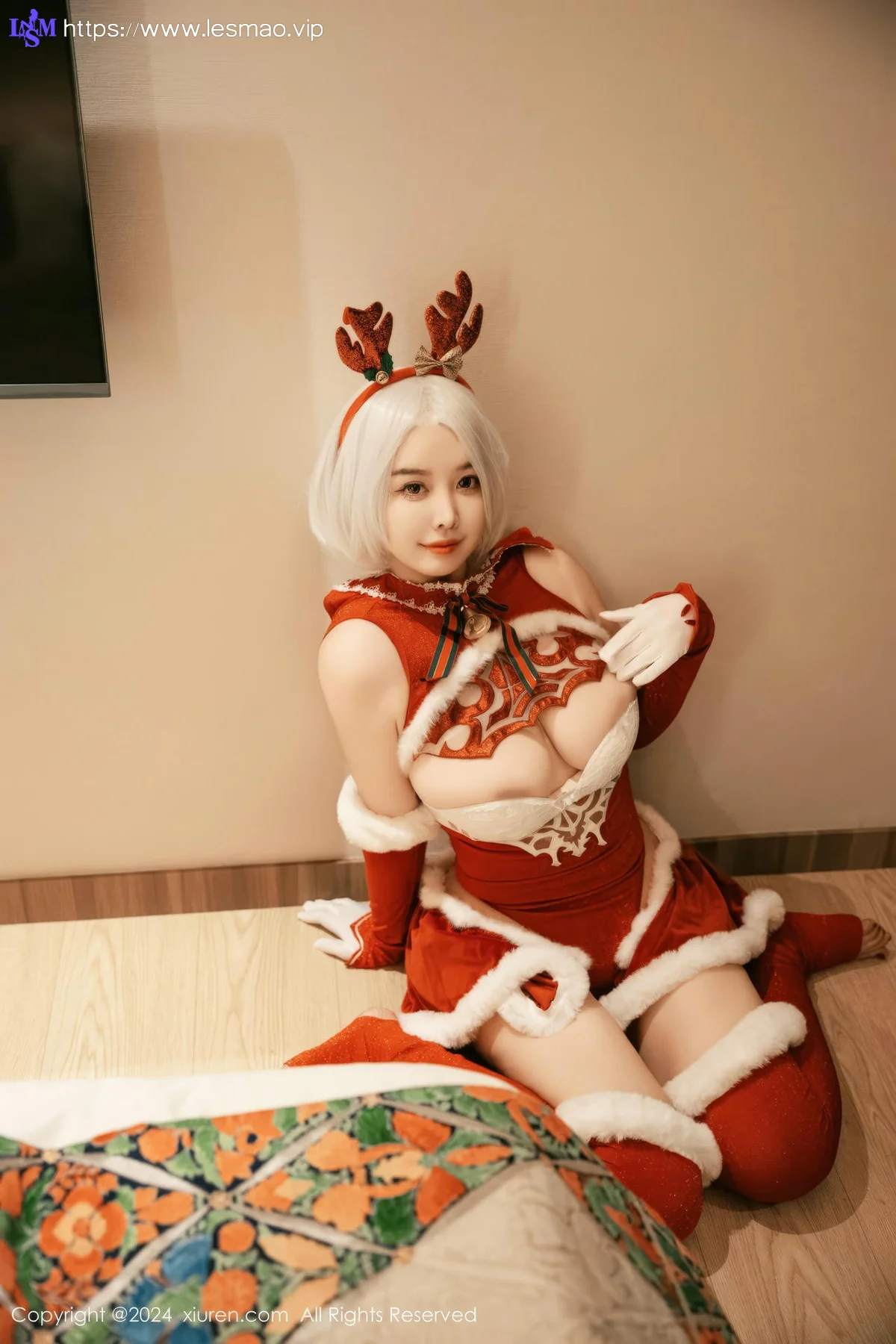 XiuRen 秀人 No.9660 樱桃小犊子 萝莉cos制服爆乳 - 22