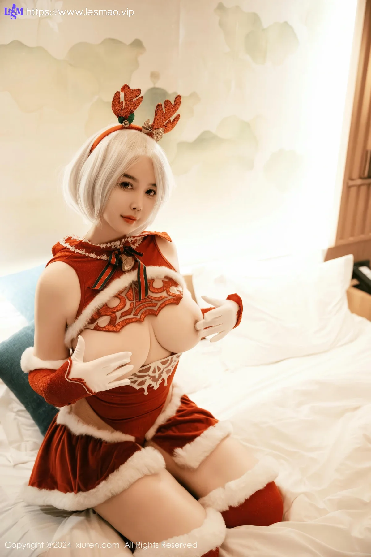 XiuRen 秀人 No.9660 樱桃小犊子 萝莉cos制服爆乳 - 34