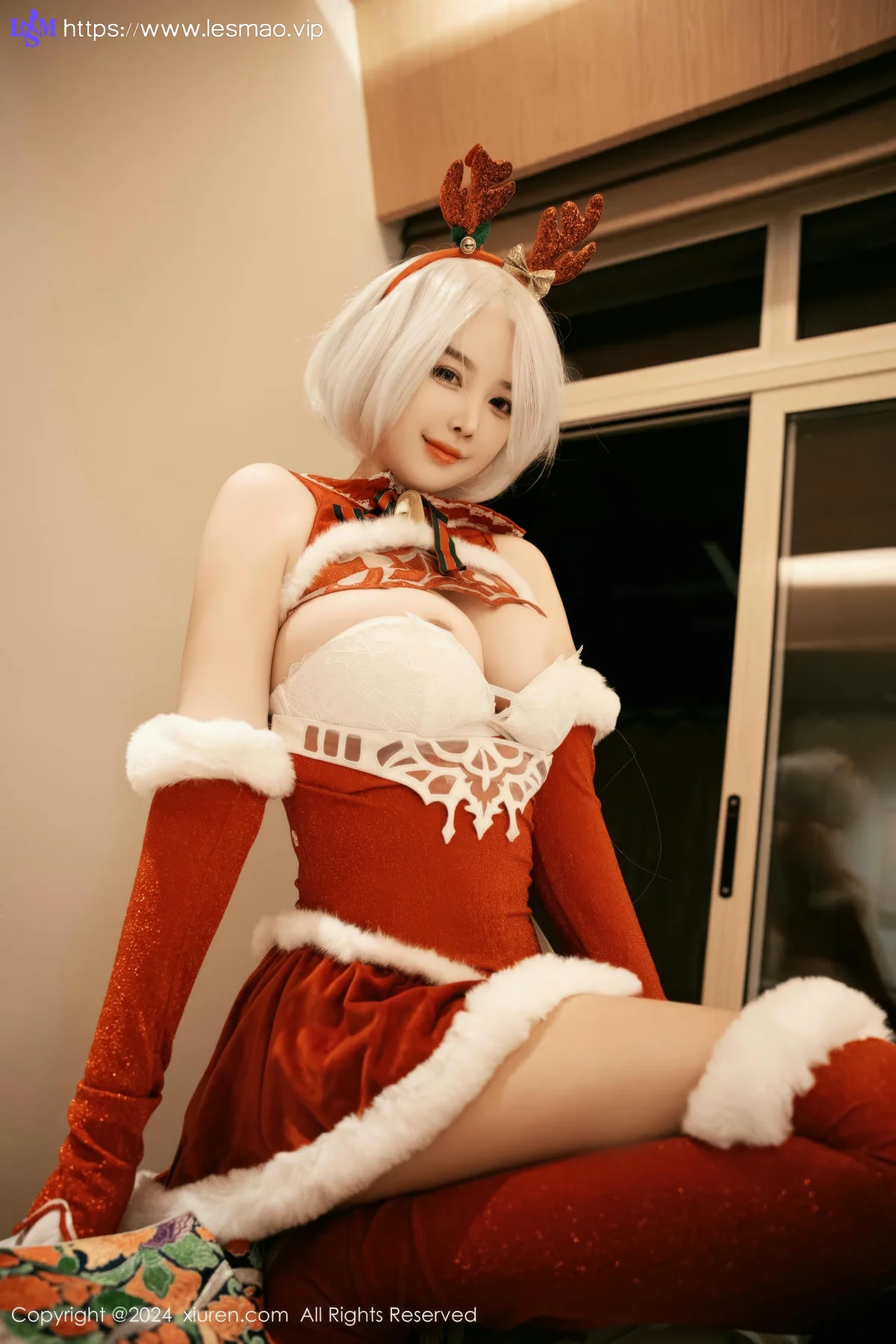 XiuRen 秀人 No.9660 樱桃小犊子 萝莉cos制服爆乳 - 53
