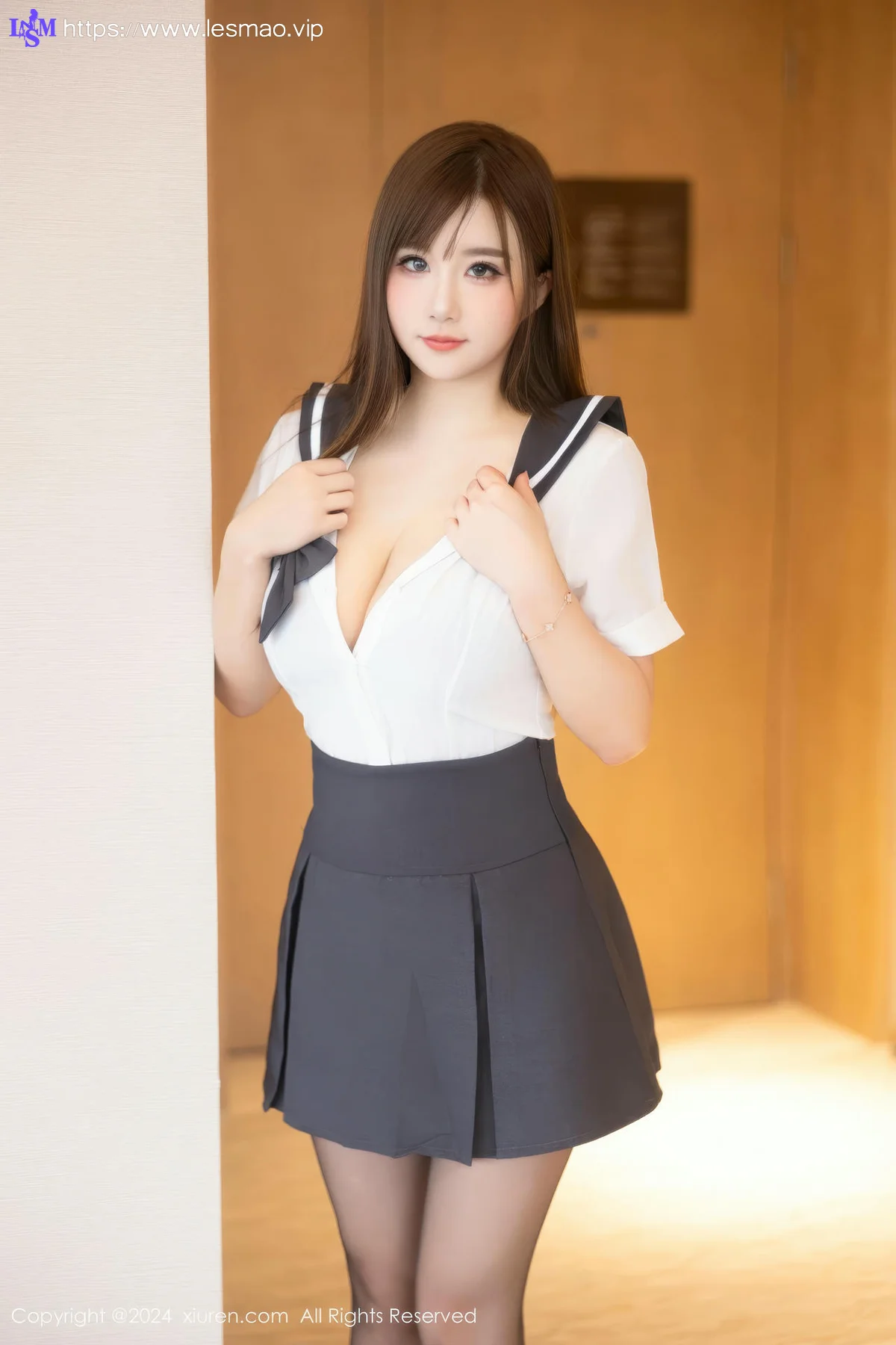 XiuRen 秀人 No.9663 小肉肉咪 透视内衣黑丝爆乳 - 5
