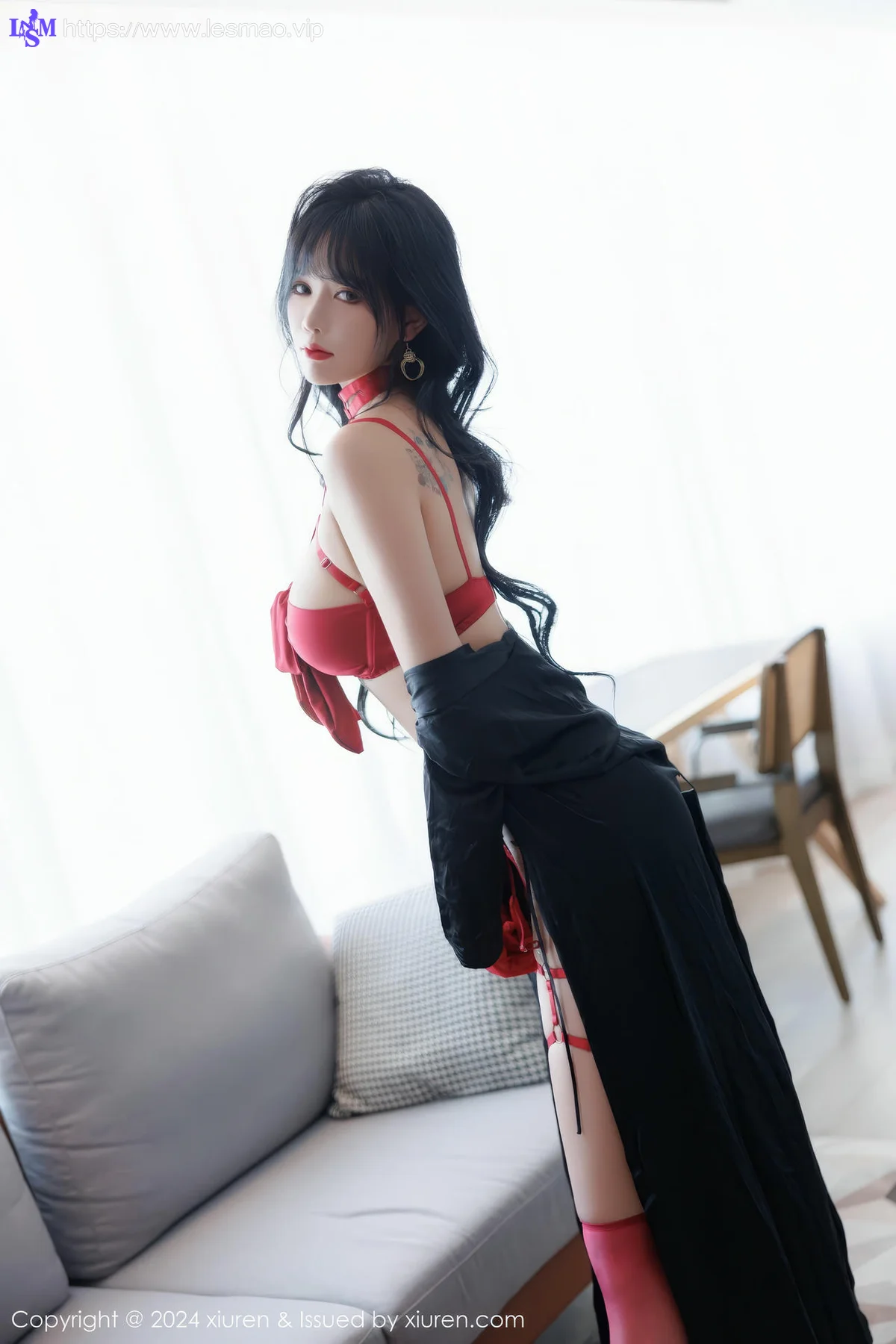 XiuRen 秀人 No.9671 娜比 红色美腿内衣私房 - 22