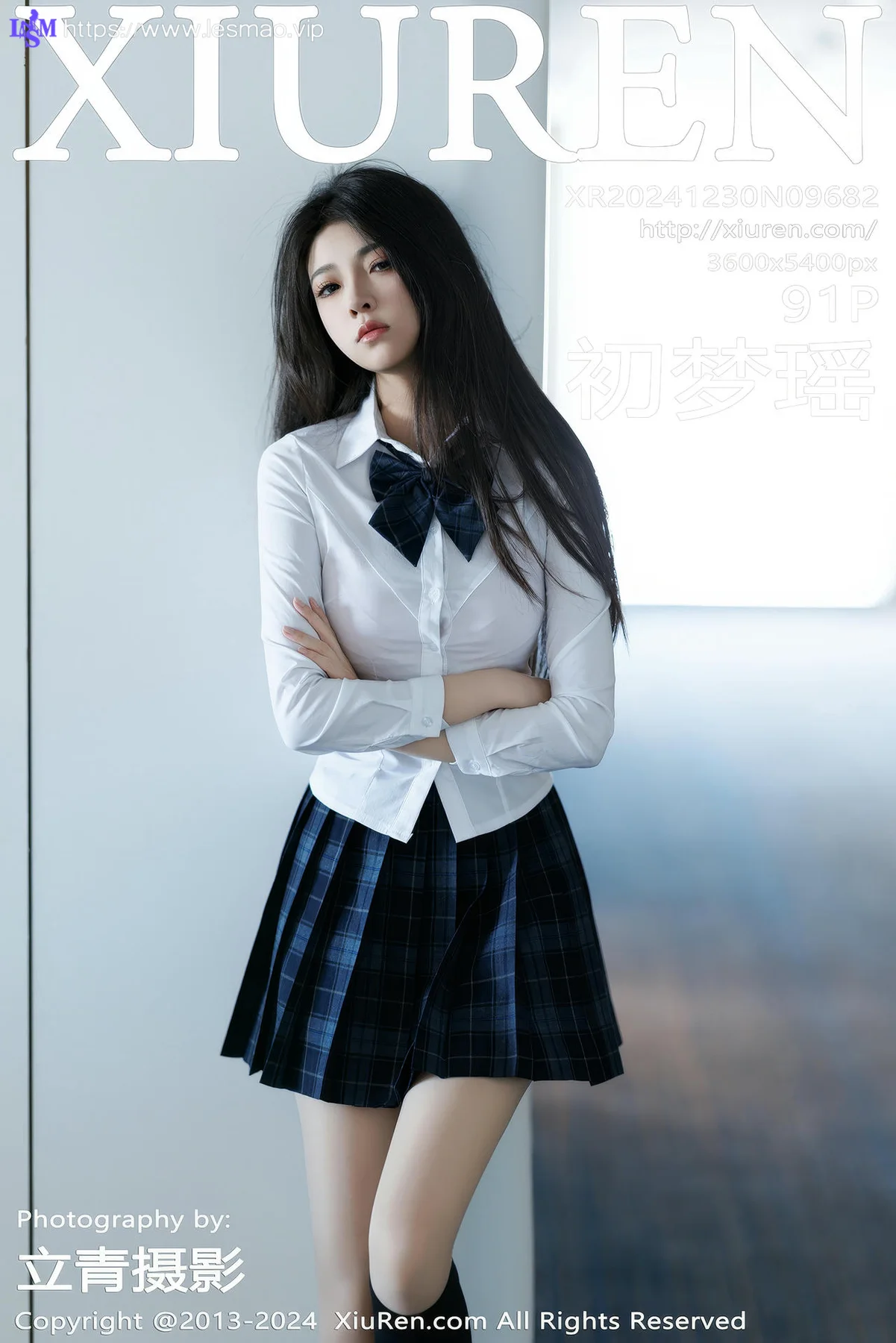 XiuRen 秀人 No.9682 初梦瑶 校园少女制服短裙 - 92