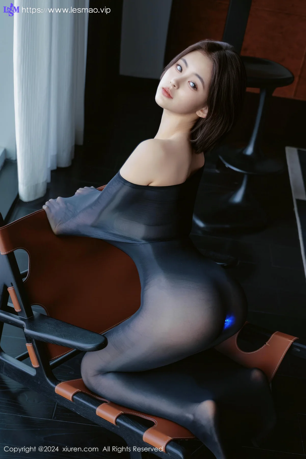XiuRen 秀人 No.9684 小橘子orange 透视连体丝袜清纯短发美女 - 23