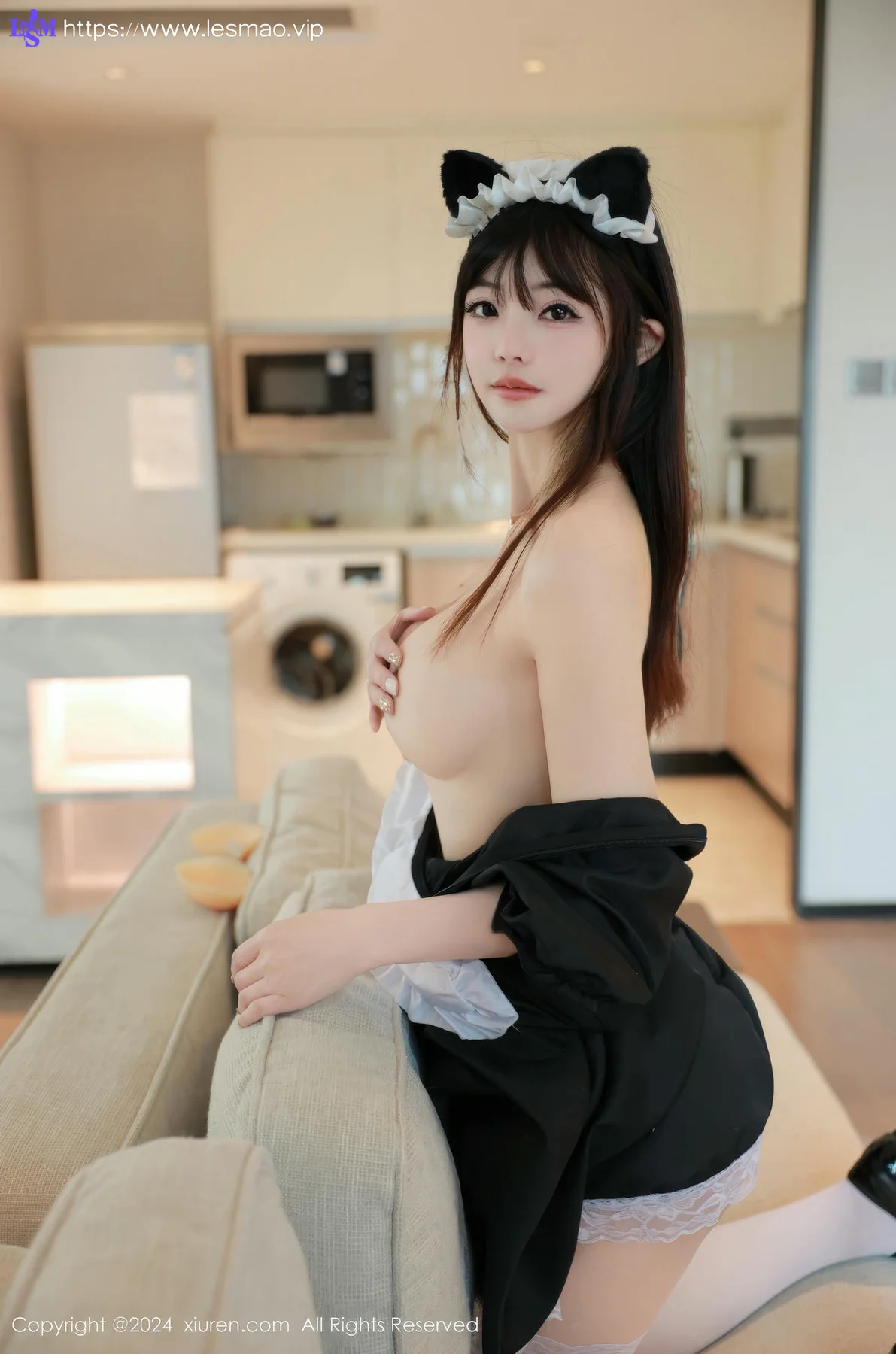 XiuRen 秀人 No.9686 佘贝拉Bella 白丝女仆私房 - 45