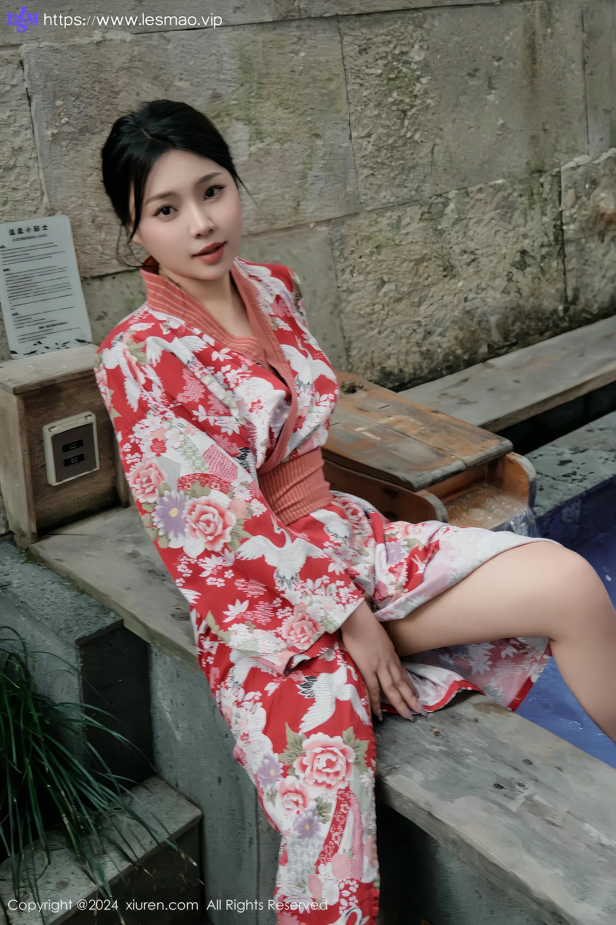 XiuRen 秀人 No.9687 麦田 和服温泉浴池湿身 - 20