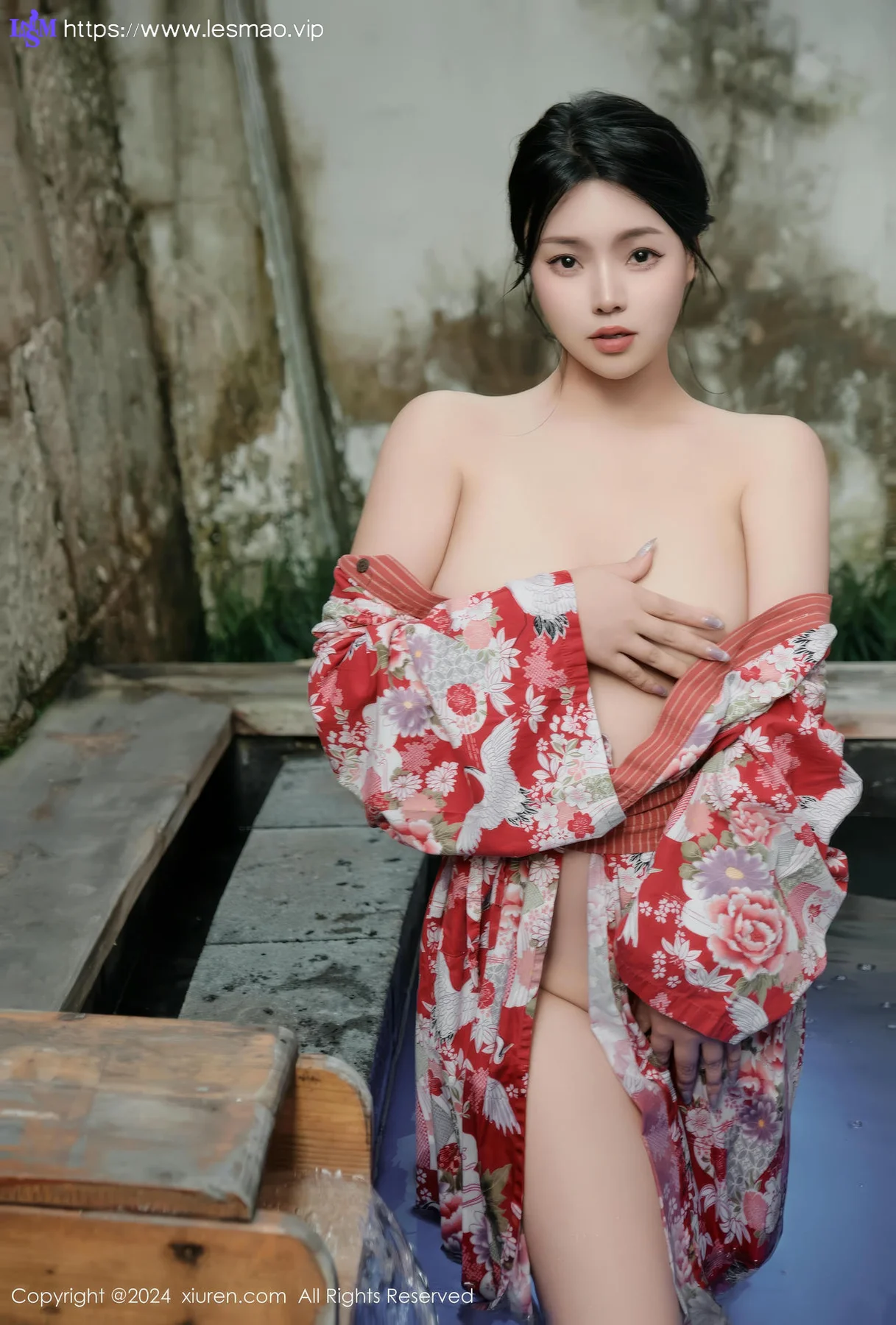XiuRen 秀人 No.9687 麦田 和服温泉浴池湿身 - 26