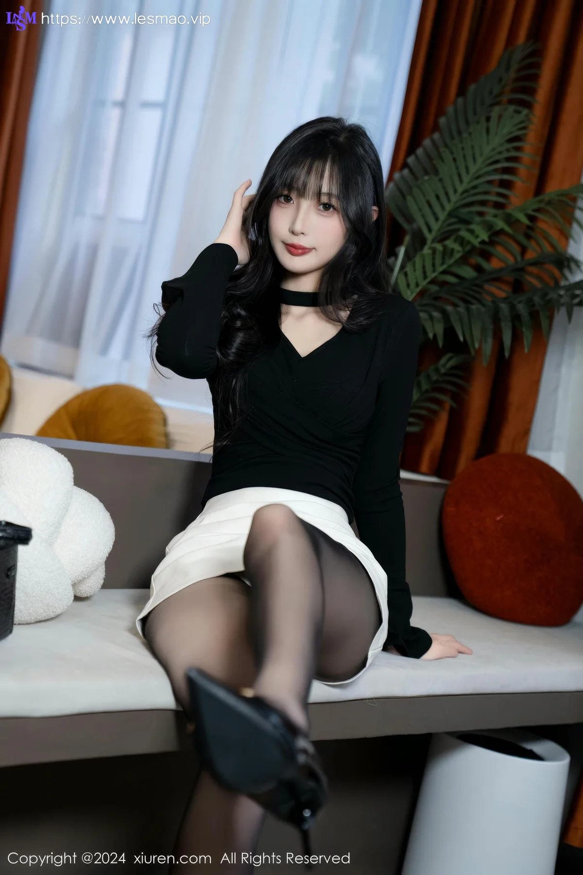 XiuRen 秀人 No.9691 林星阑 黑丝美腿内衣 - 20