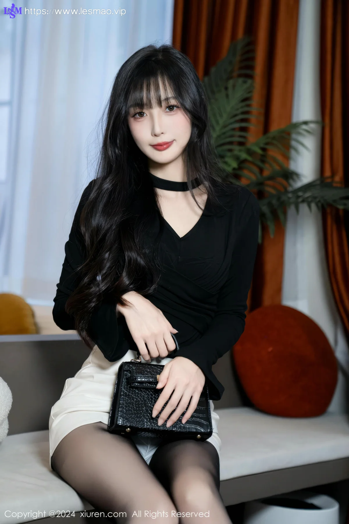 XiuRen 秀人 No.9691 林星阑 黑丝美腿内衣 - 22