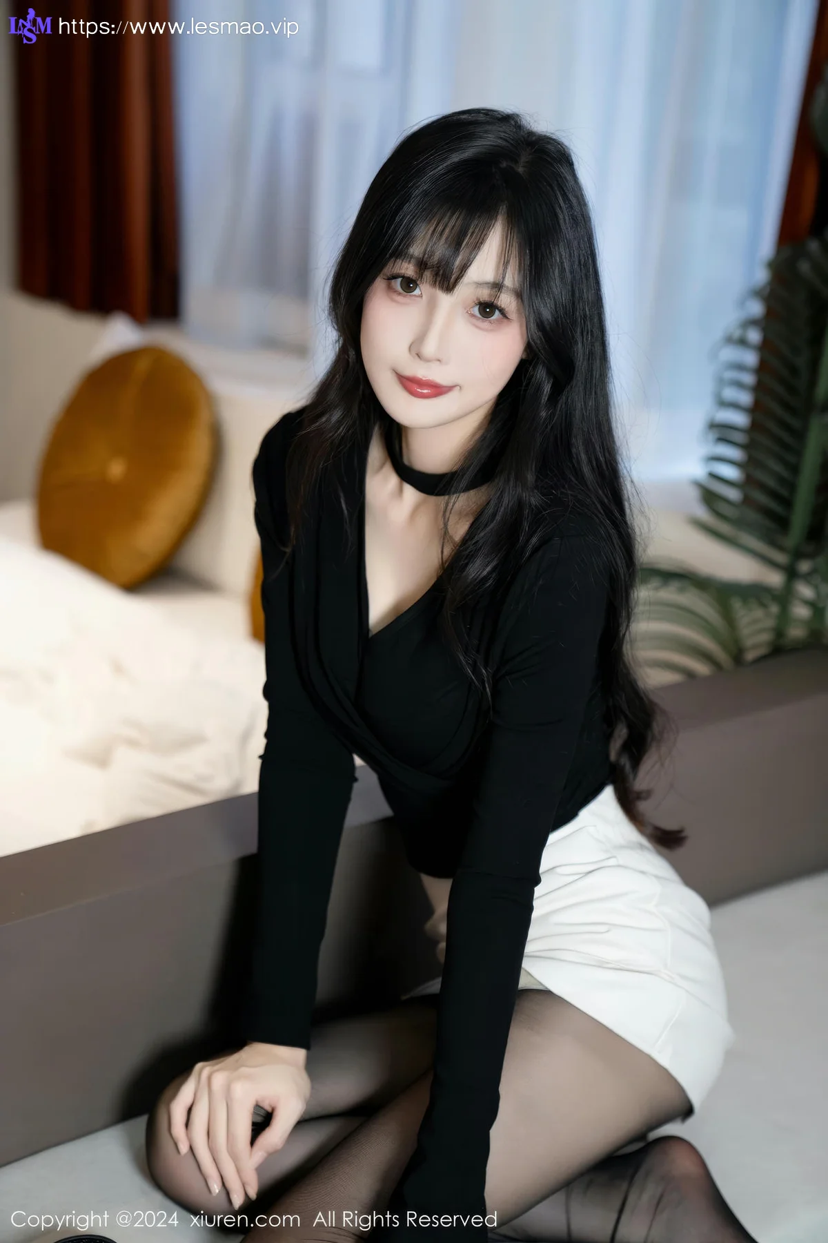 XiuRen 秀人 No.9691 林星阑 黑丝美腿内衣 - 30