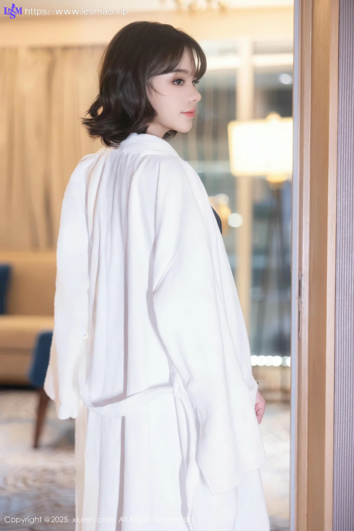 XiuRen 秀人 No.9713 黎苏苏 短发睡袍美女 - 18