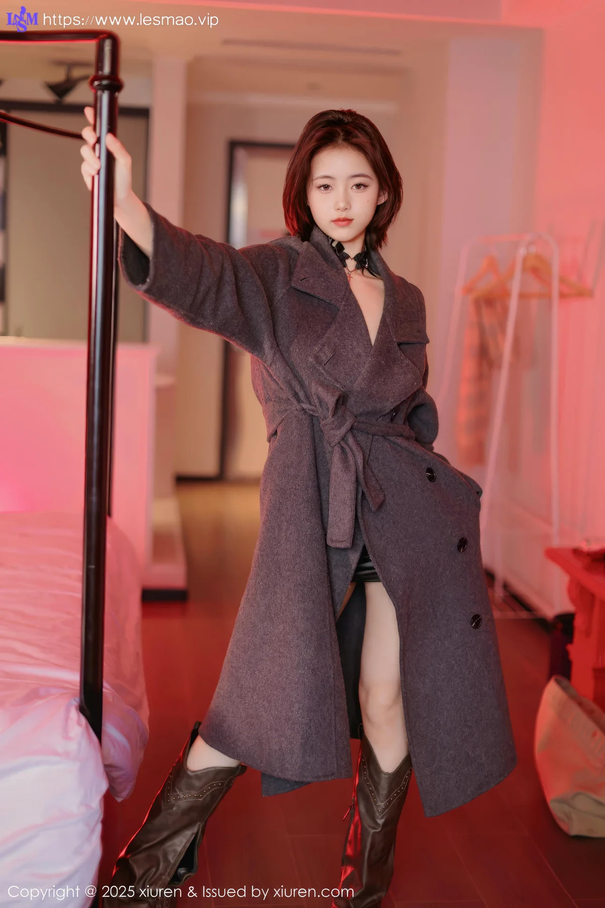 XiuRen 秀人 No.9727 小橘子orange 短发少女情趣连体衣 - 74
