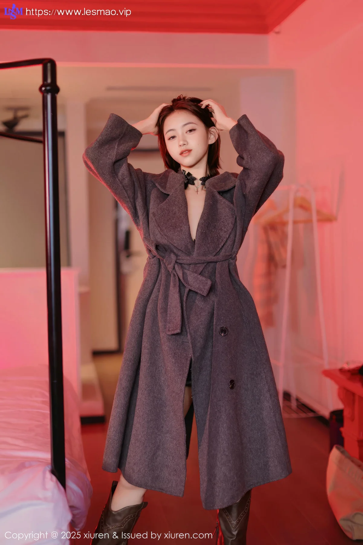 XiuRen 秀人 No.9727 小橘子orange 短发少女情趣连体衣 - 78