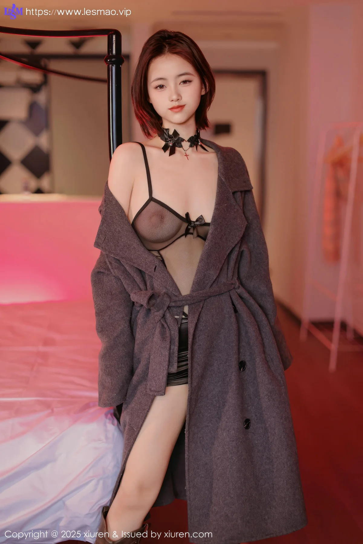 XiuRen 秀人 No.9727 小橘子orange 短发少女情趣连体衣 - 79