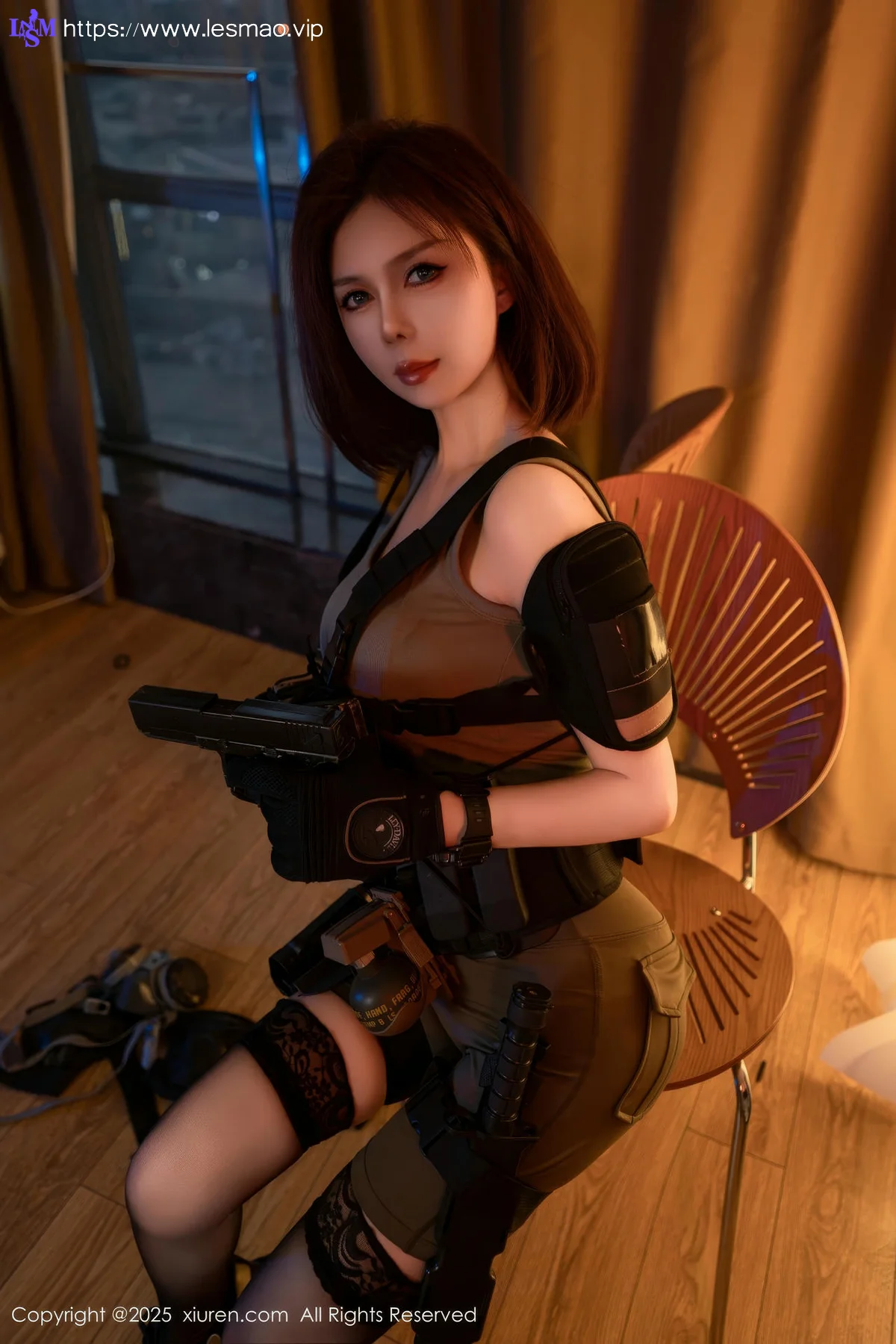XiuRen 秀人 No.9759 白芷yy 帅气短发美女制服 - 11